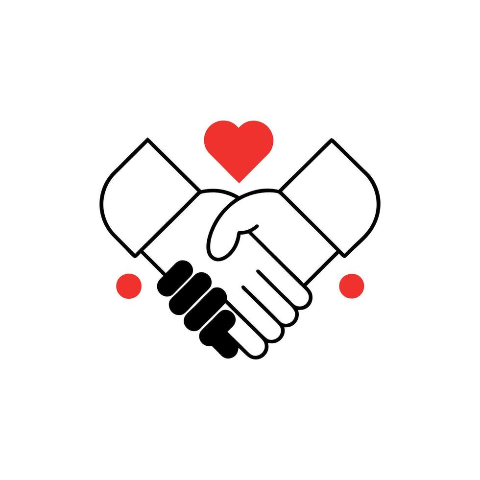 Heart and Hand Graphics vector