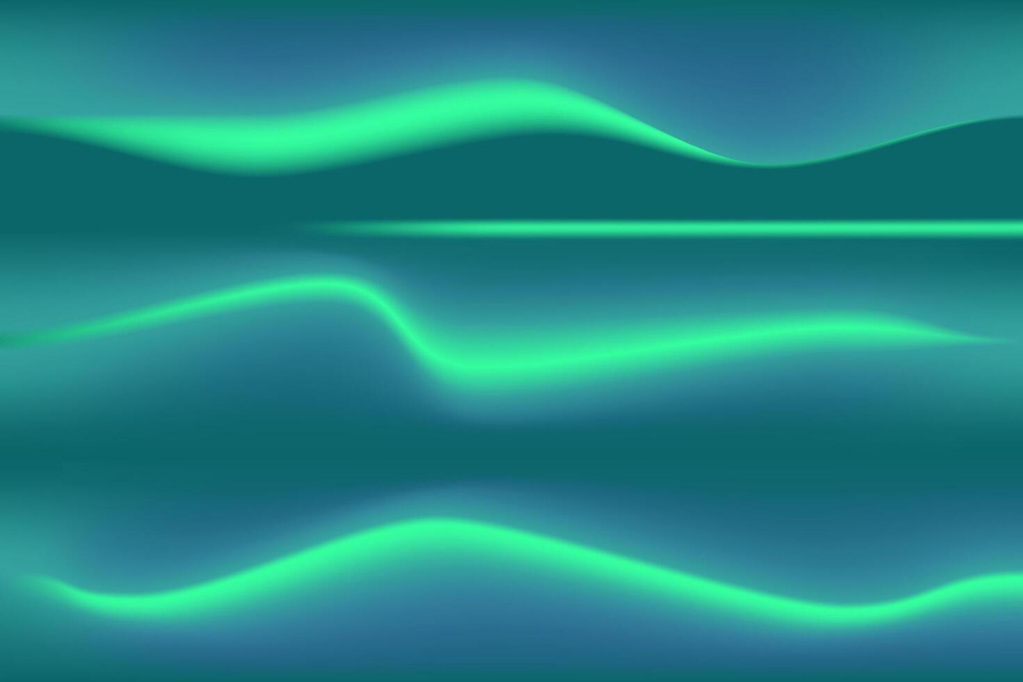 Abstract Dark Green and blue liquid Wave Background vector