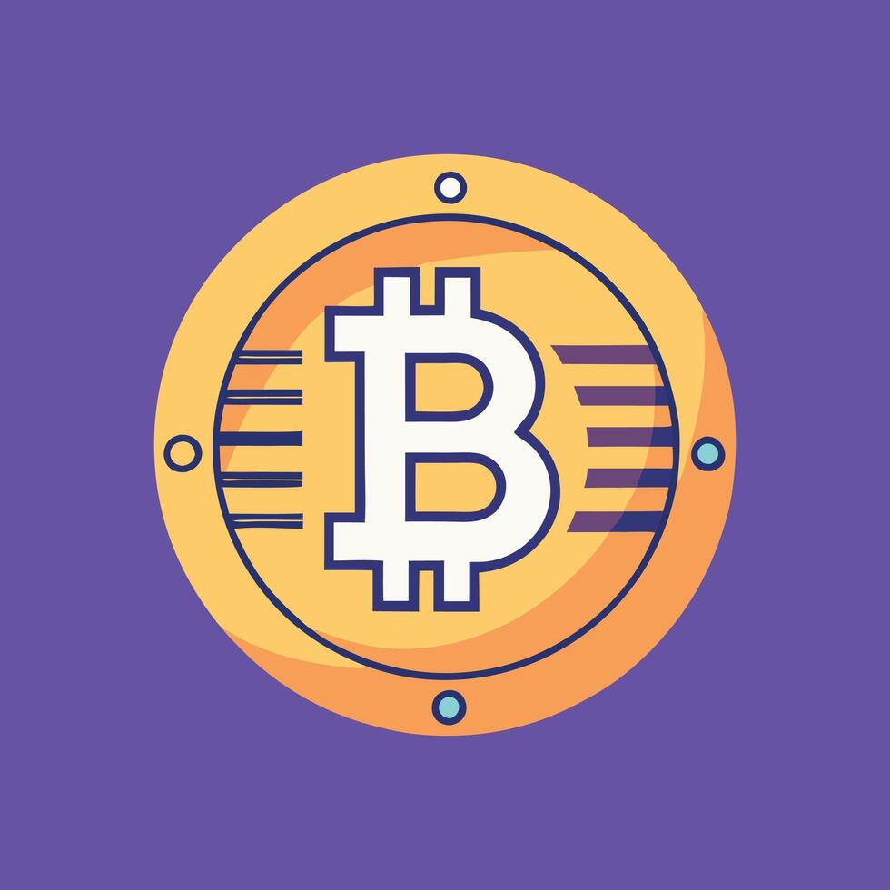 Crypto Coin Icons Illustrations vector