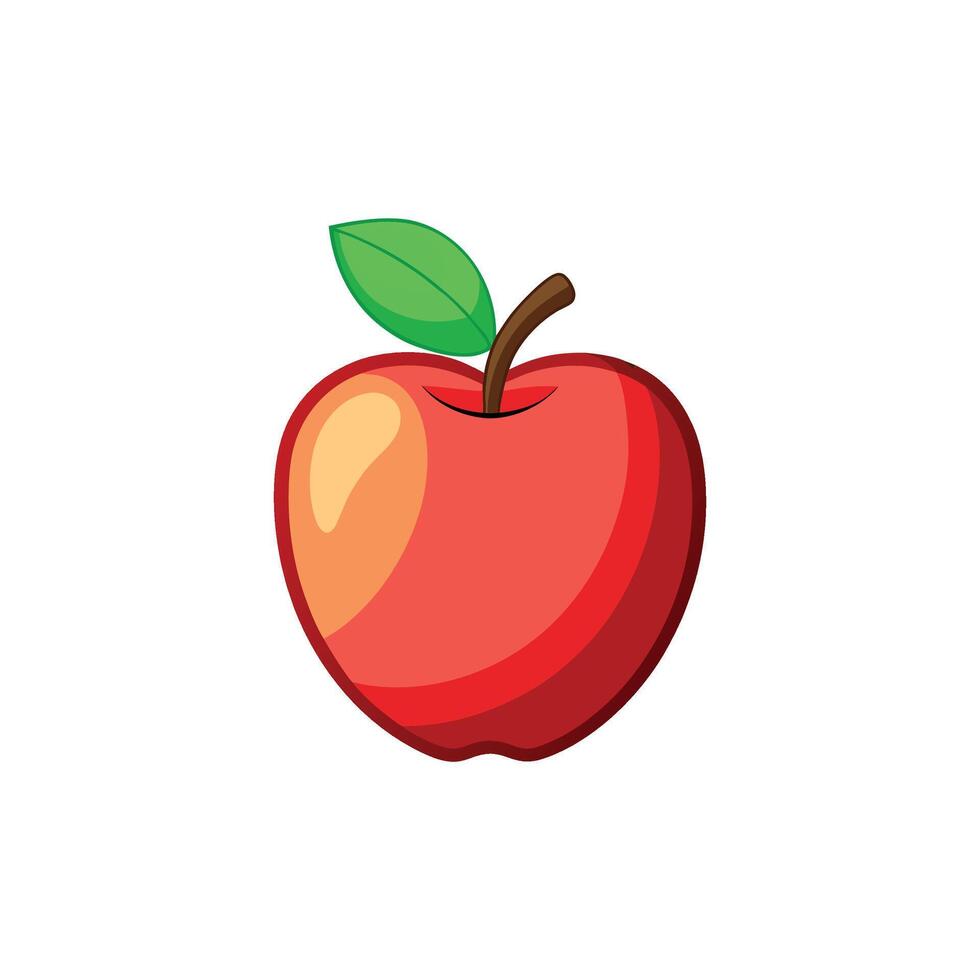 Crimson Apple An Illustration vector