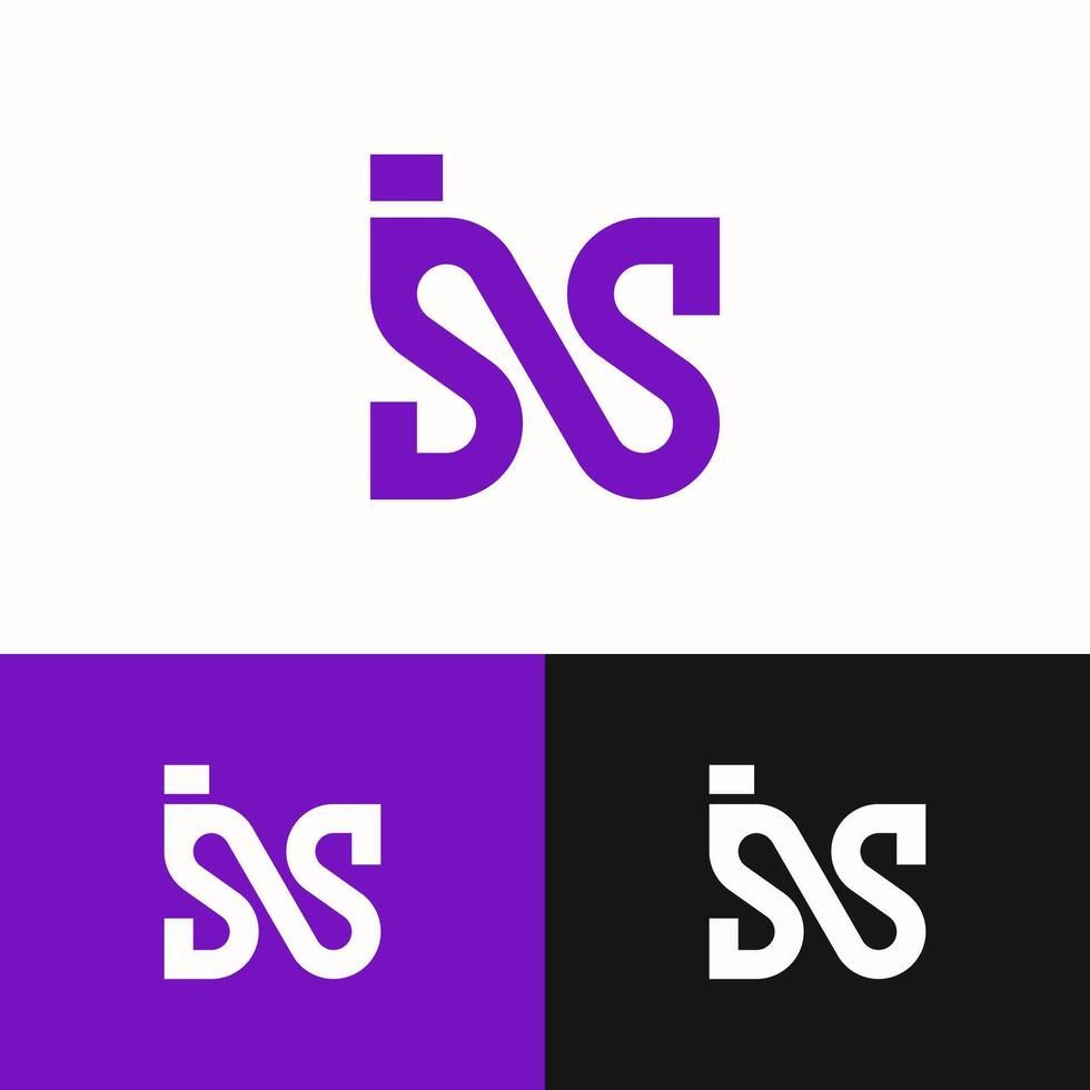Combination of the Camera image logo and the letters NS for the photography industry vector