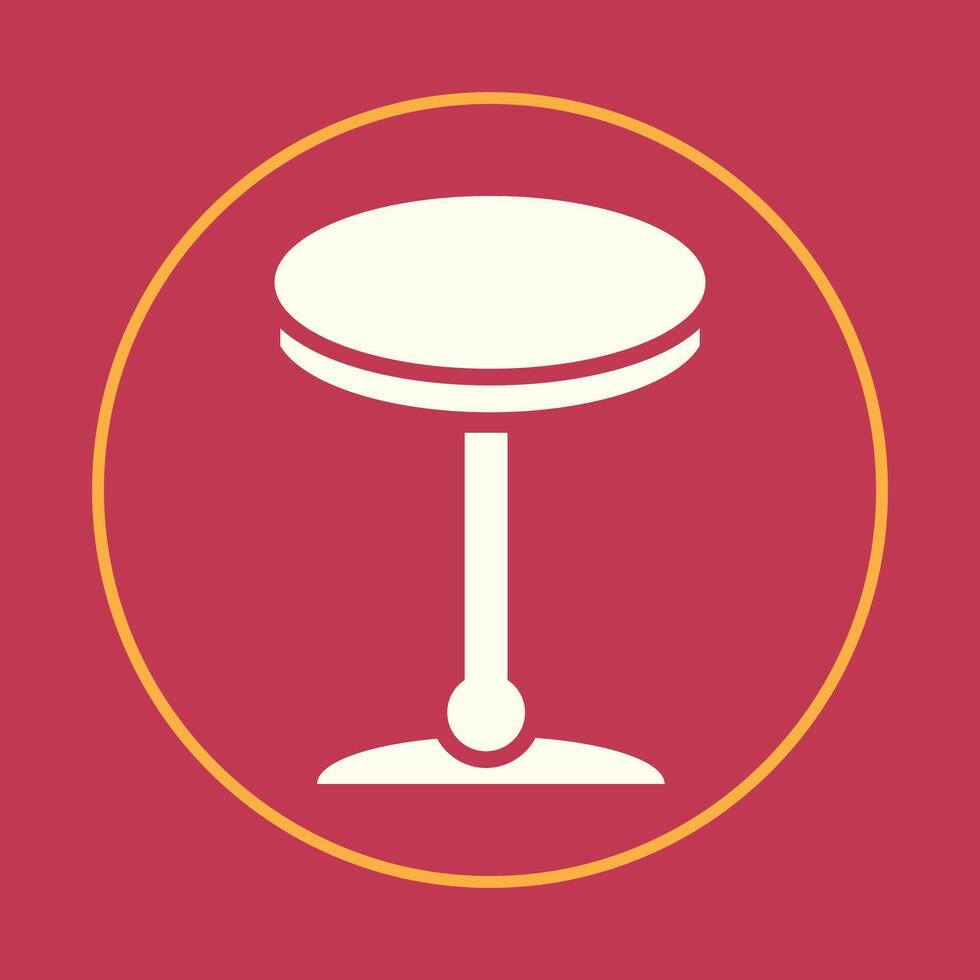 Table trendy icon fashionable abstract illustration colorful artwork lovely design vector