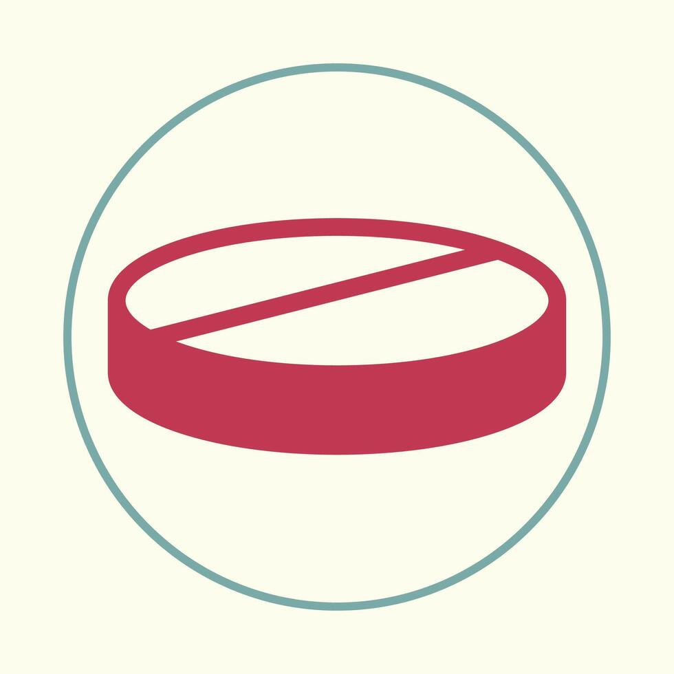 Pill trendy icon courtly abstract illustration colorful artwork lovely design vector