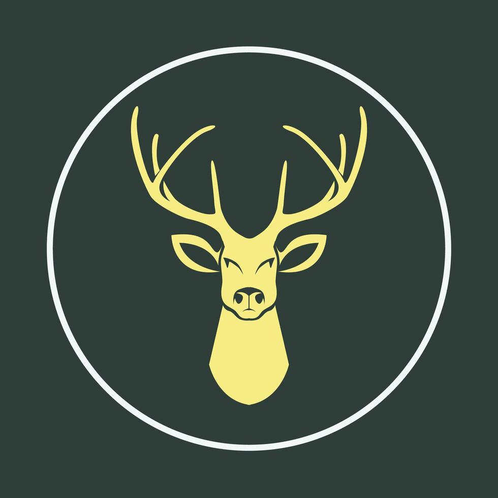 Head deer trendy artwork marvelous abstract illustration colorful useful design vector