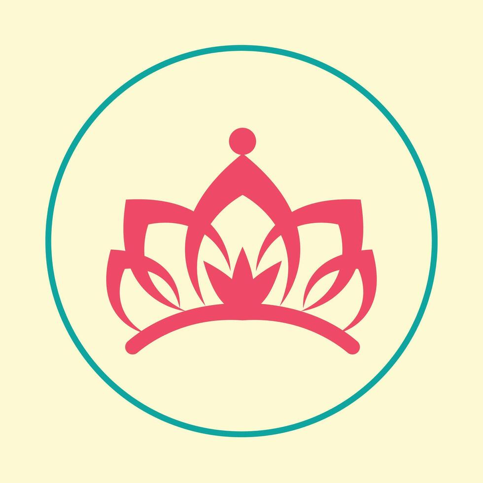 Crown trendy artwork wonderful abstract illustration colorful useful design vector