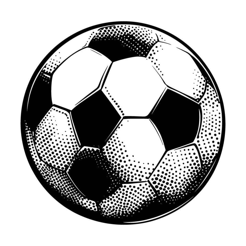 Soccer ball silhouette vector