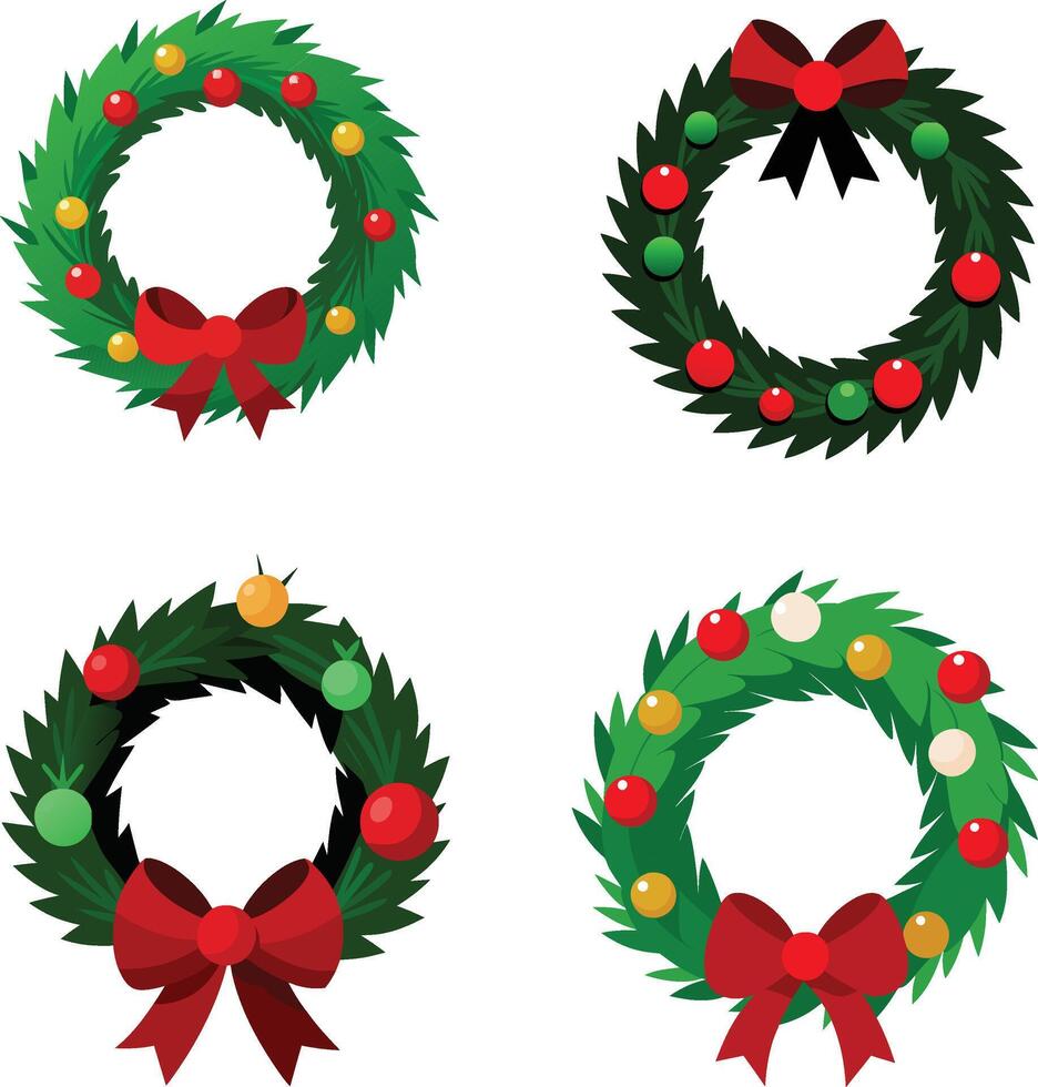 A Christmas decoration border frame with ribbons design vector