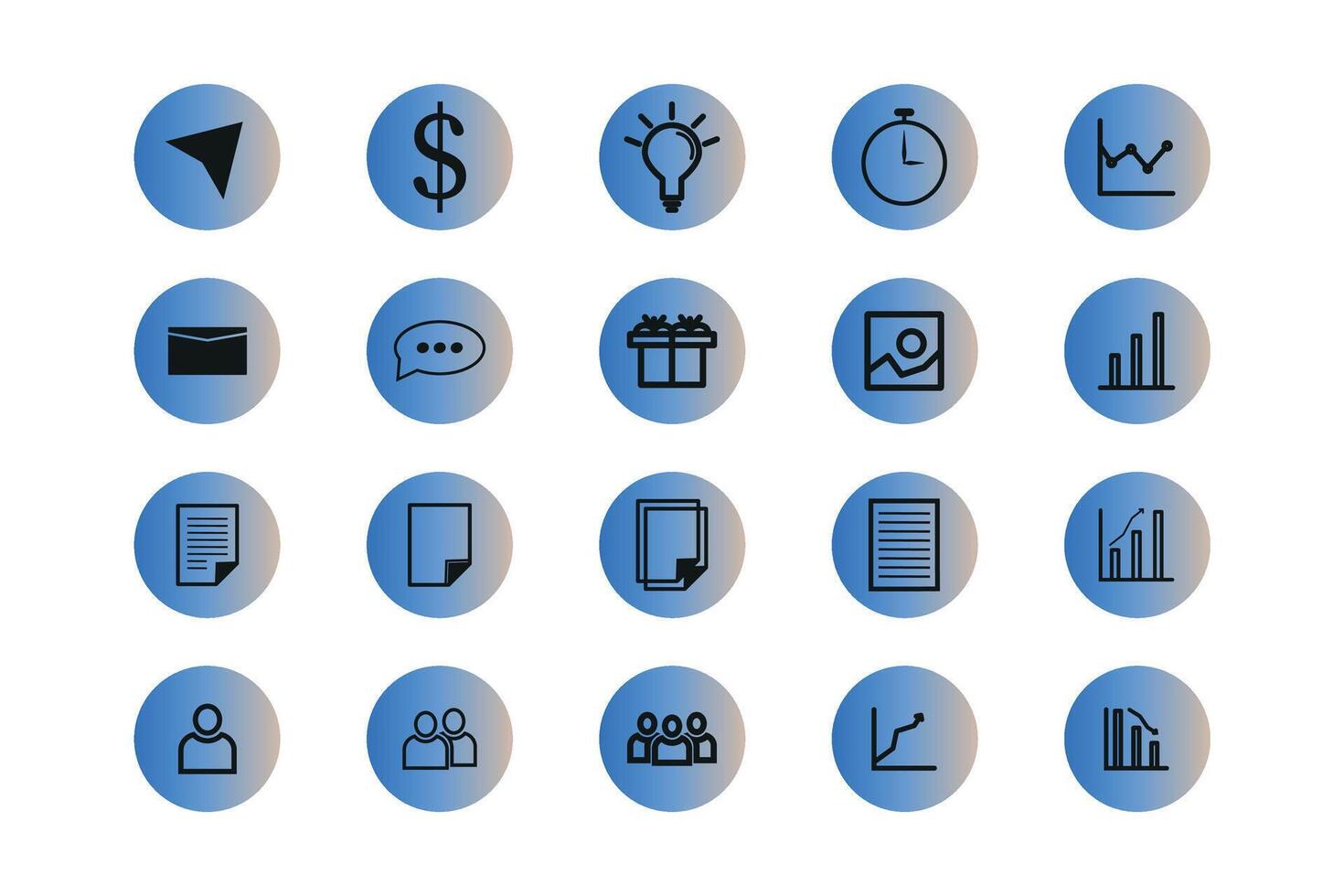 Business thin line stroke icons, business process, commerce, learning, industry, customer service vector