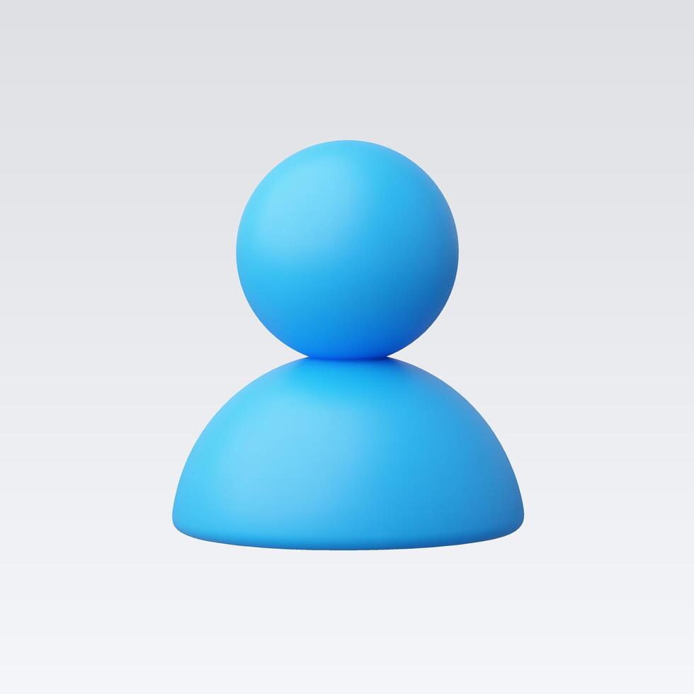 3d Realistic Person or People vector