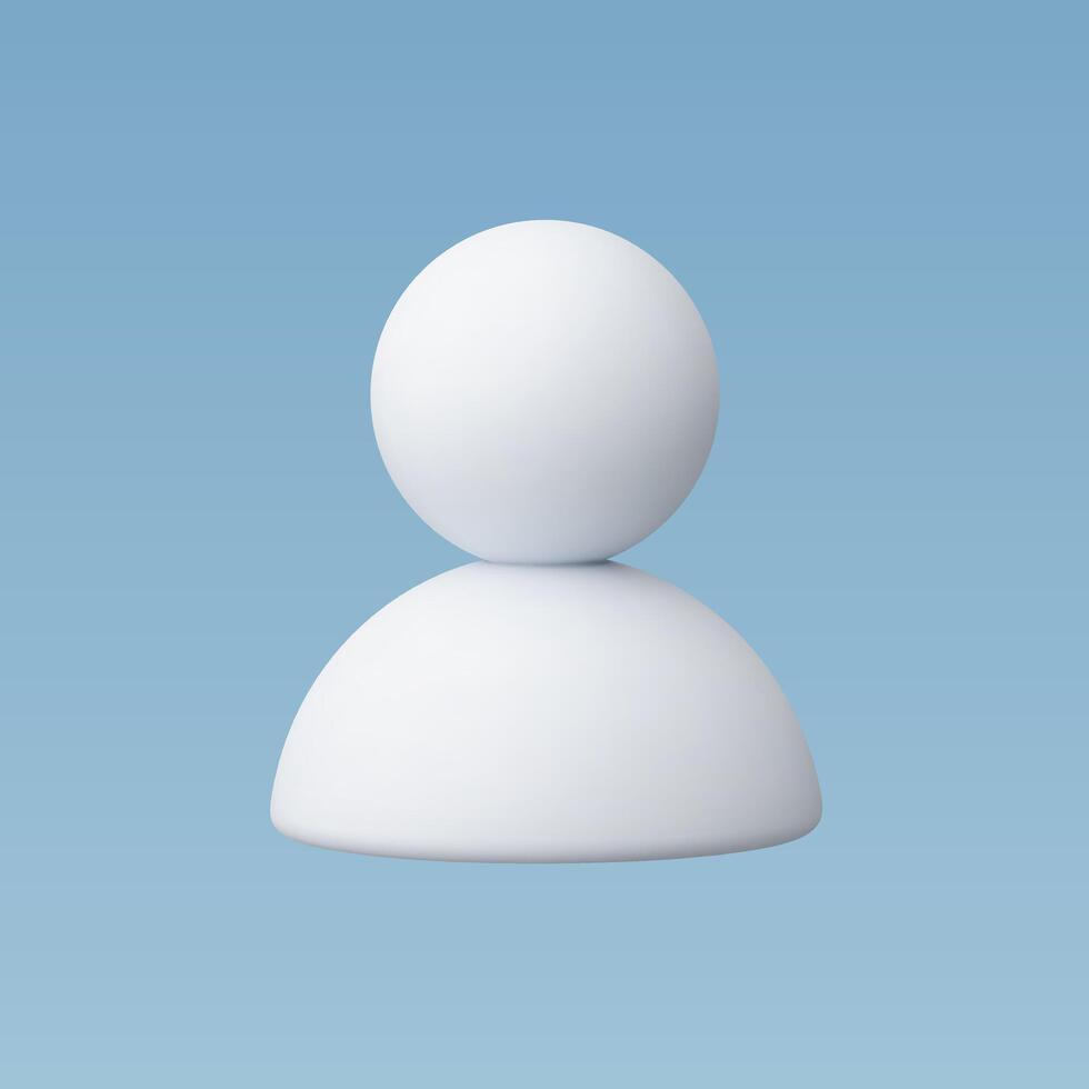 3d Realistic Person or People vector