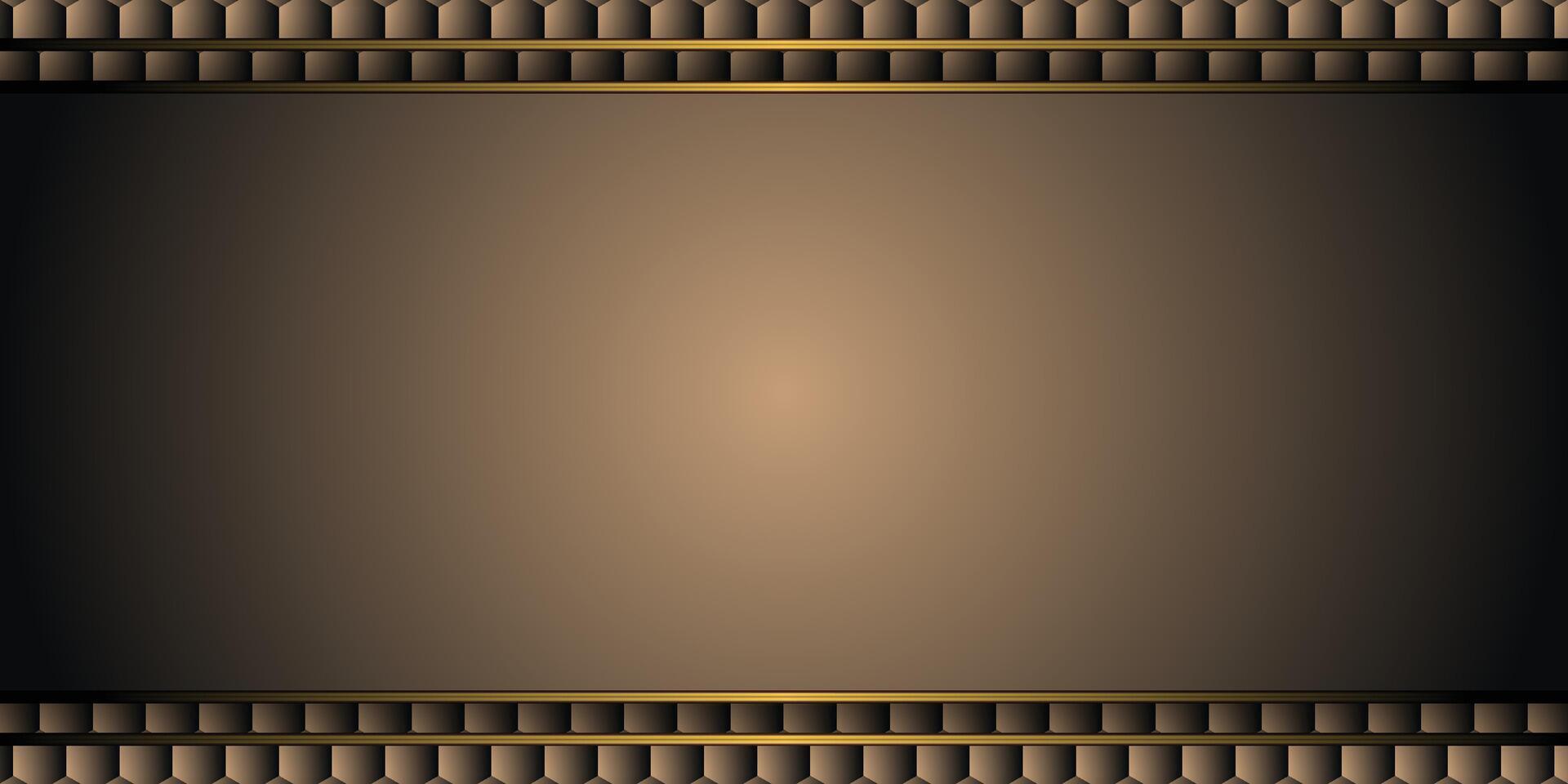 Metal with lines on hexagonal background. vector