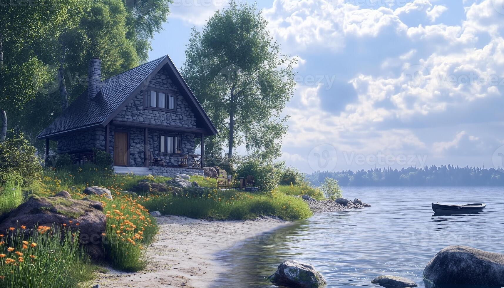 Summer Cottage Stock Photos, Images and Backgrounds for Free Download