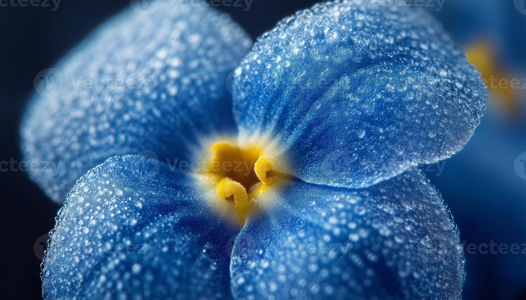Forget me nots flower macro photo closeup foliage petal nature background