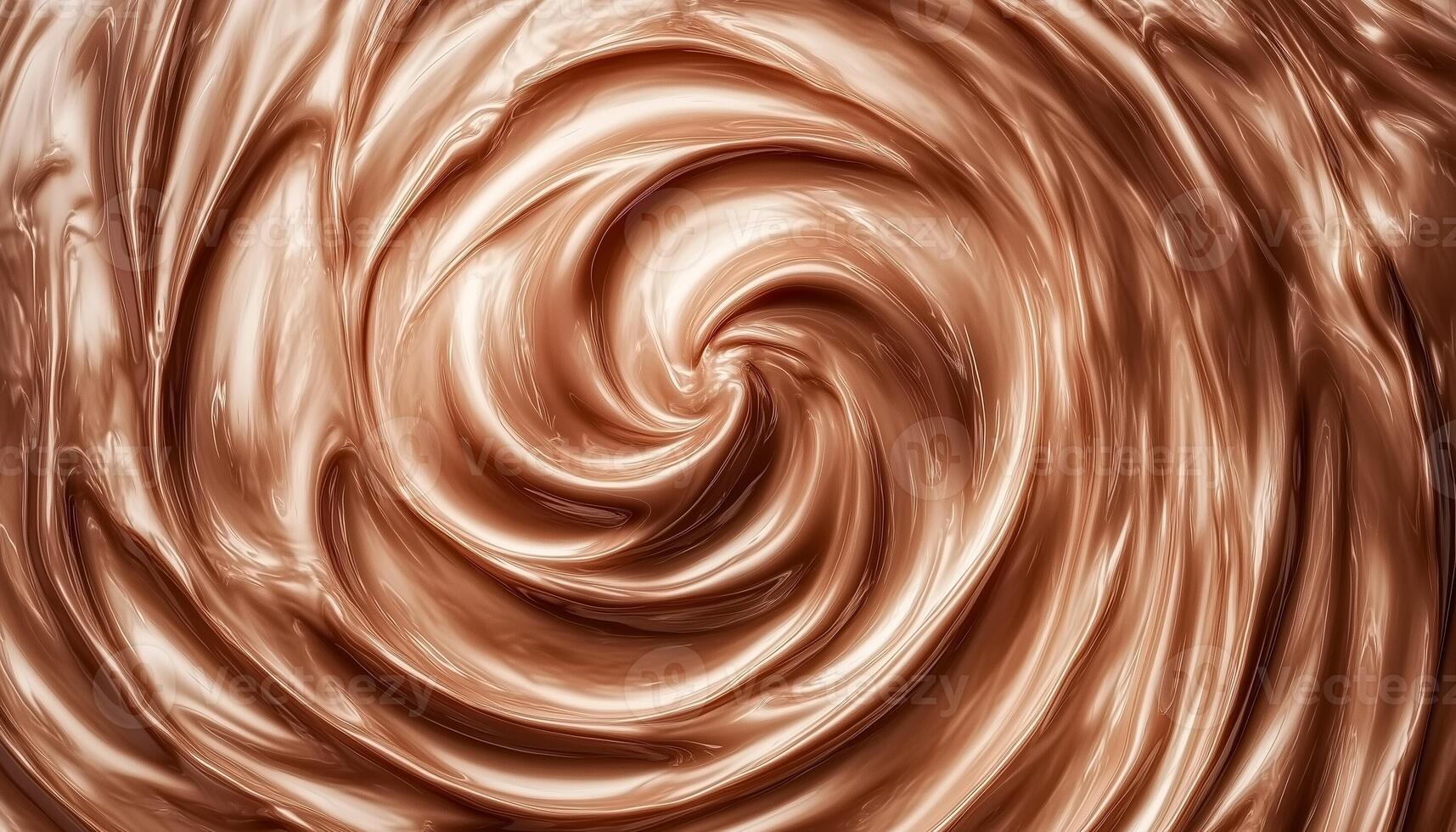 Chocolate swirl melted cream wavy sweet dessert pattern milkshake photo