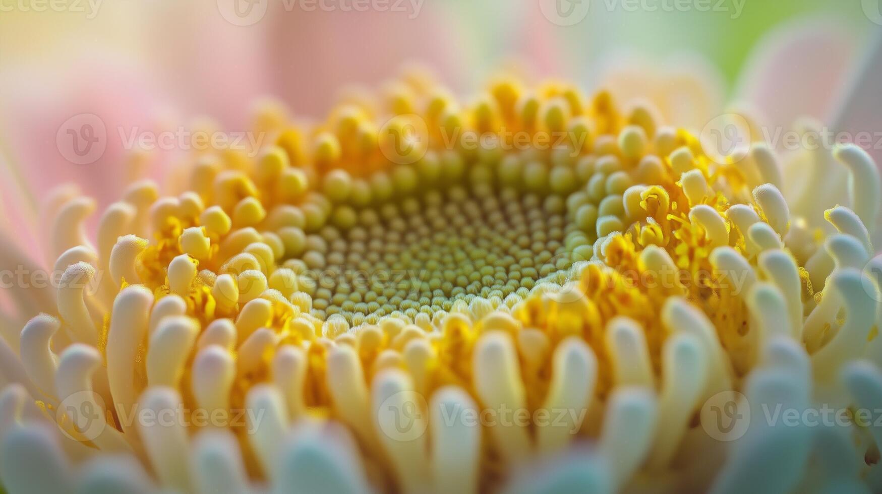 closeup detail chamomile blossoming nature plant with blurred background photo