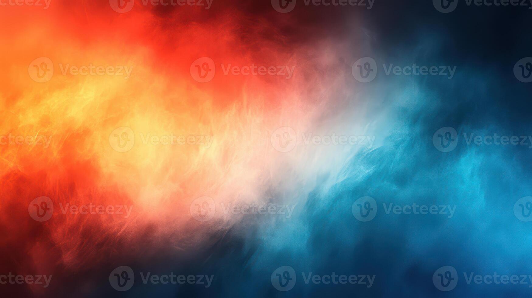 Colorful smoke background with blue and orange photo
