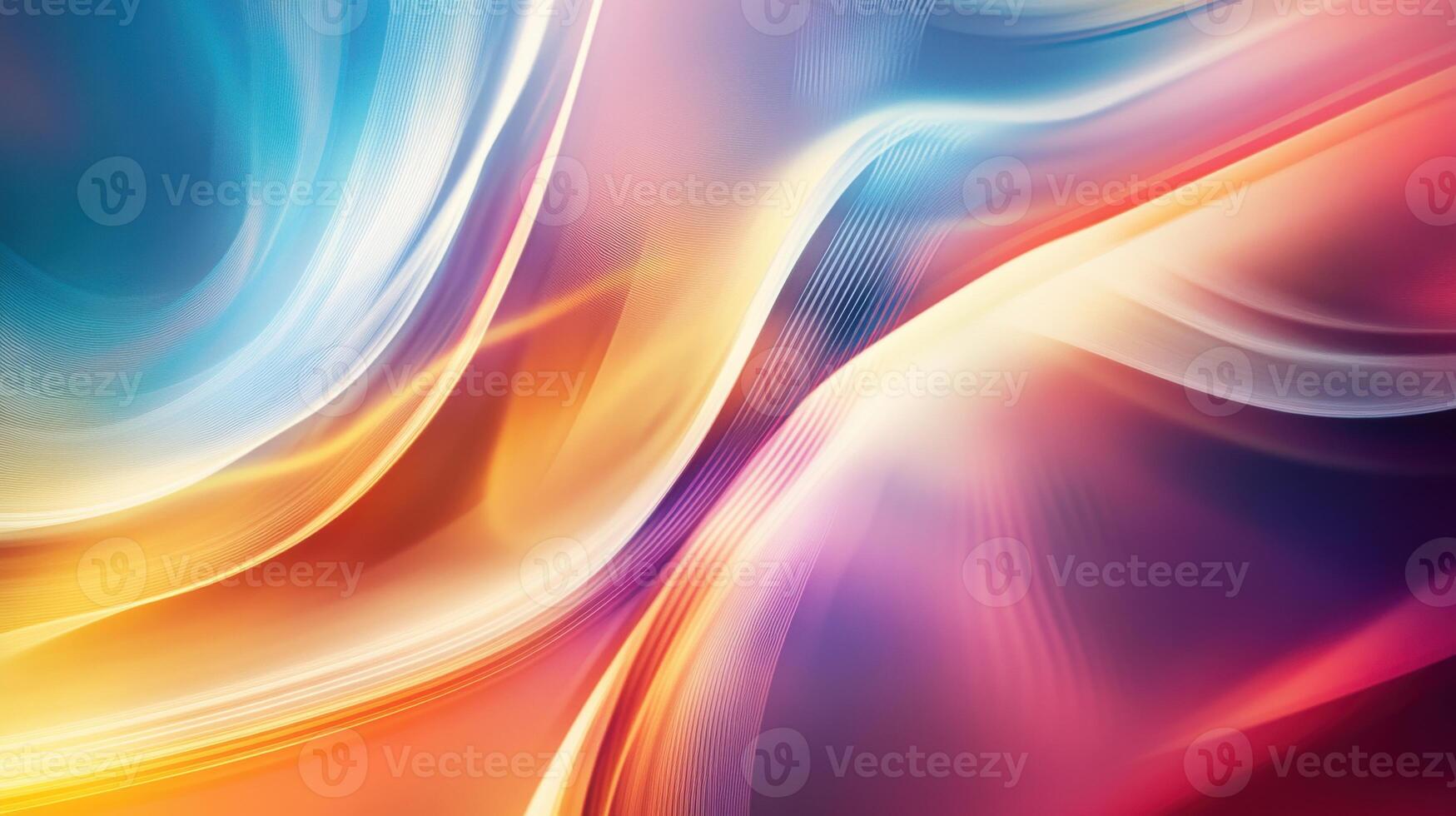 Colorful abstract background with waves photo