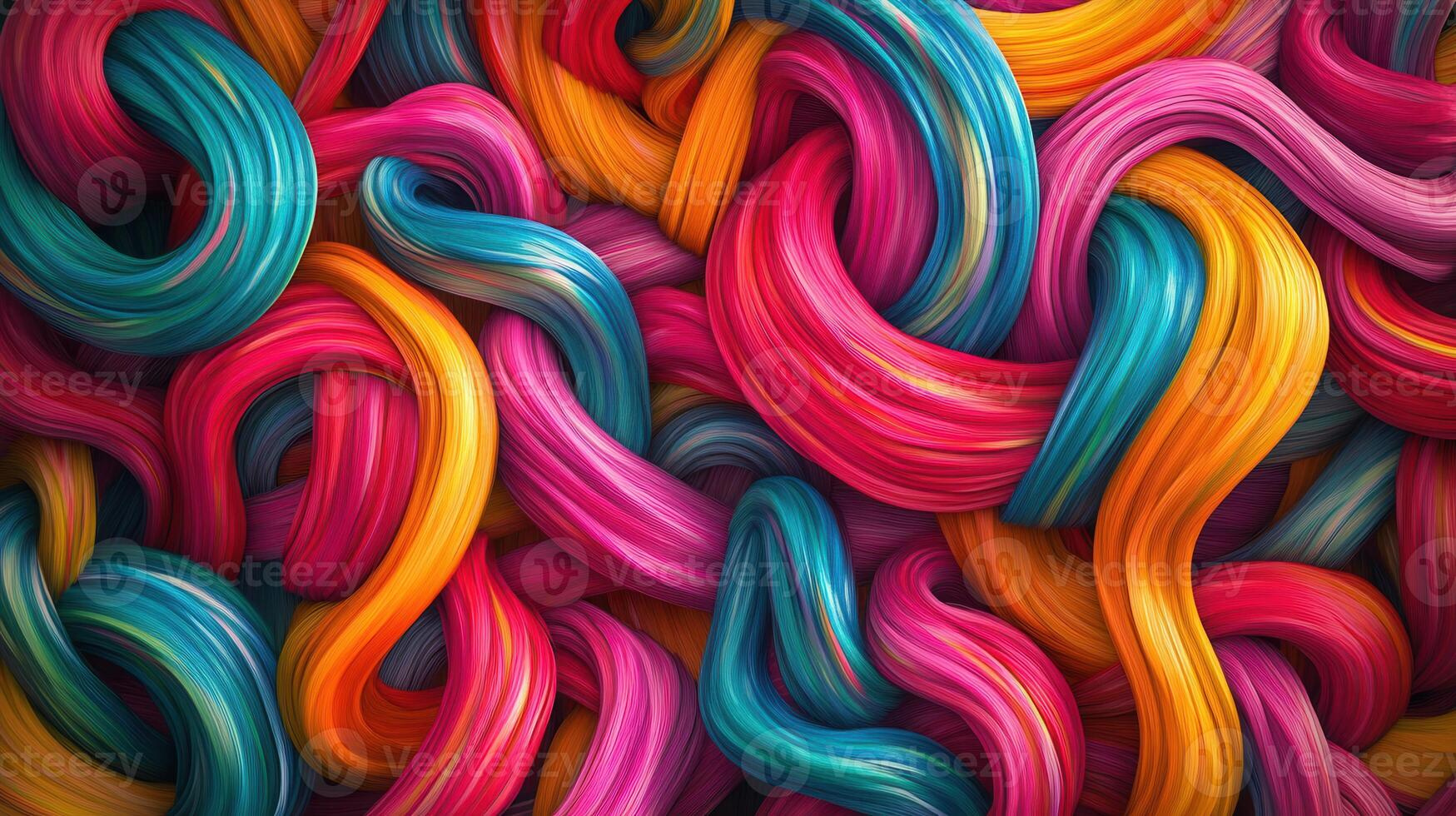 Colorful abstract background with wavy lines photo