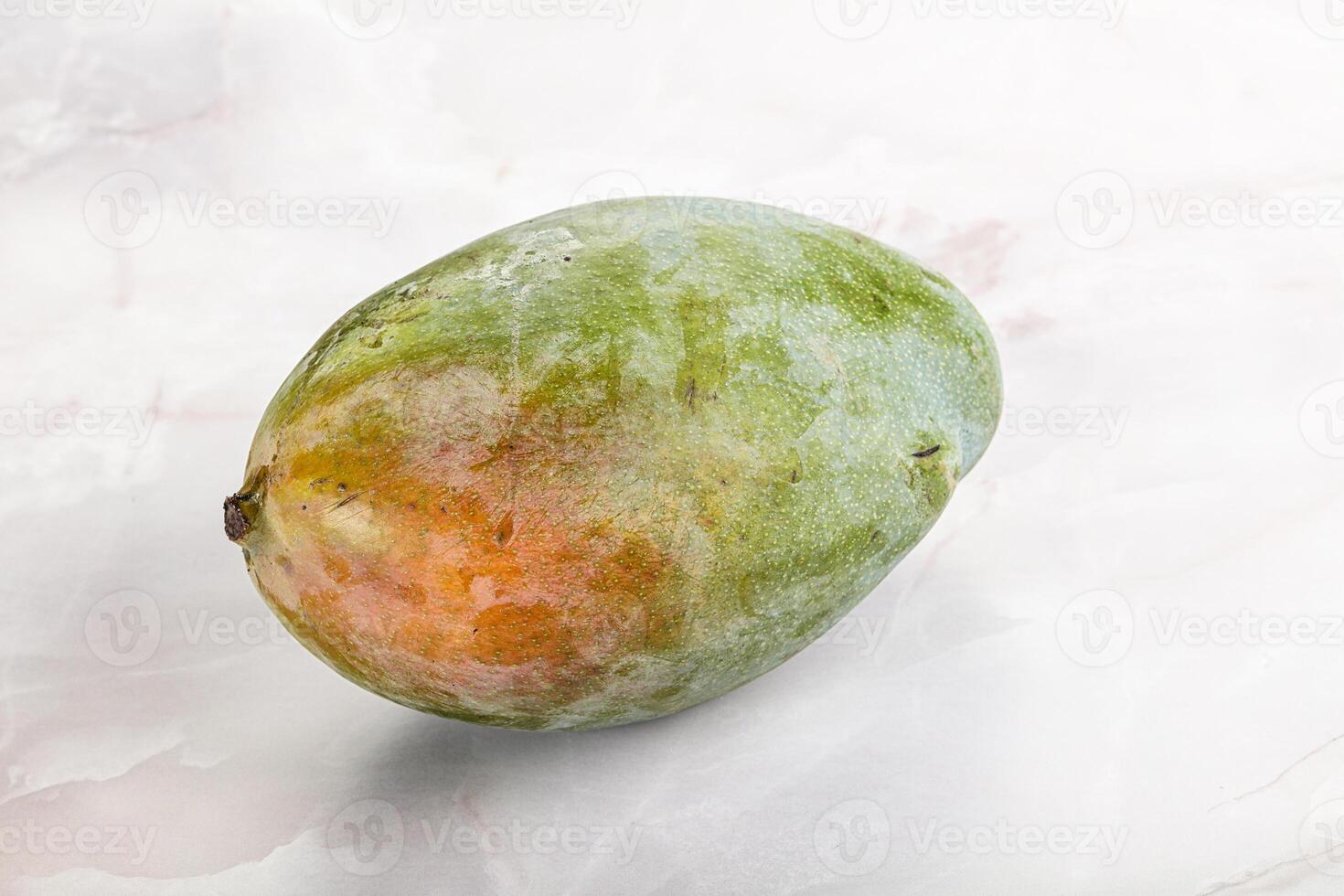 Ripe sweet green tropic mango photo