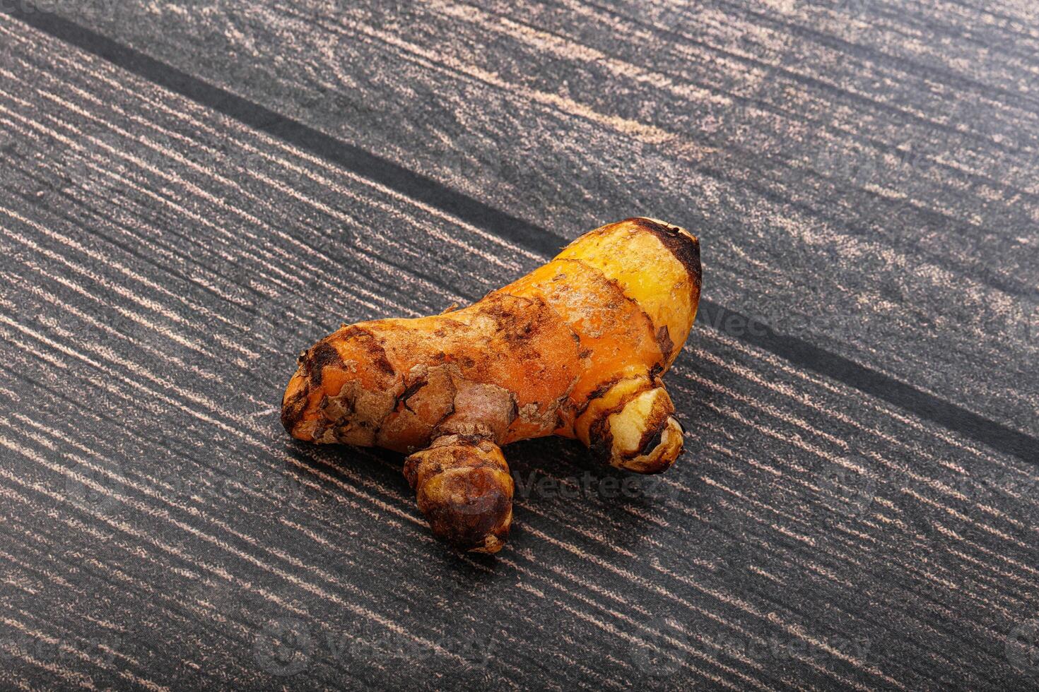 Fresh curcuma root for cooking photo