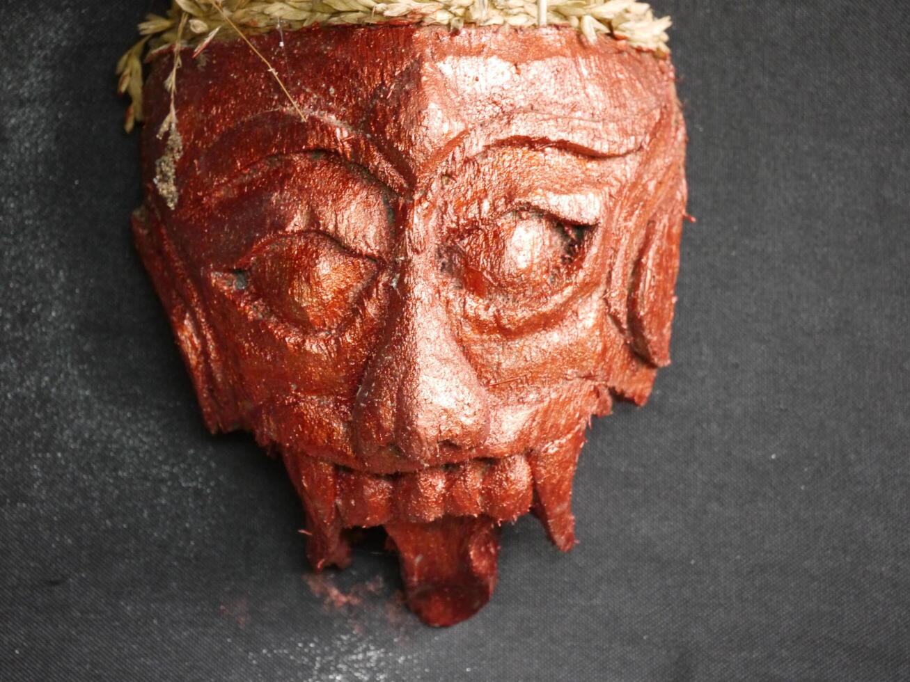 Traditional handcrafted masks souvenir photo