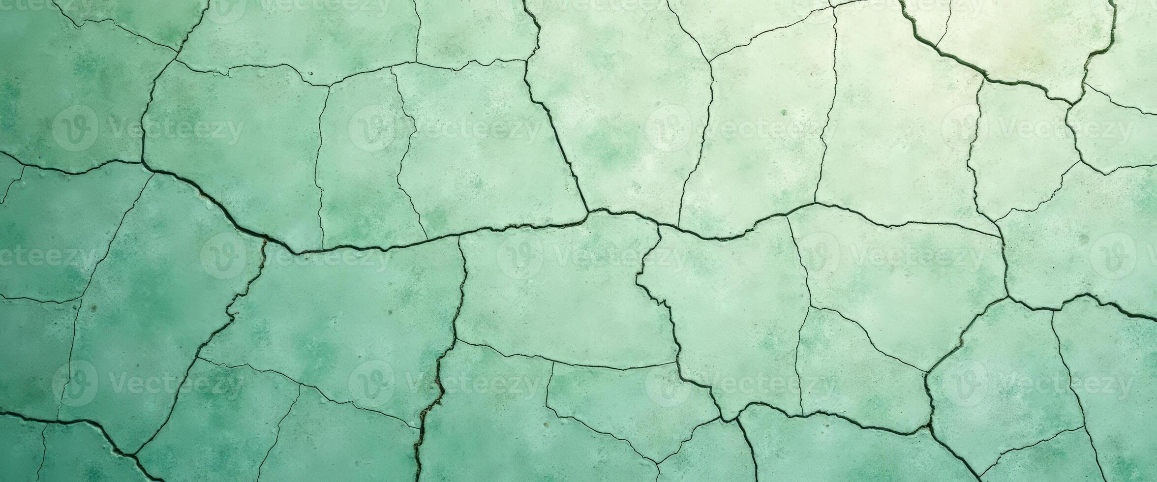 Cracked Green Surface photo