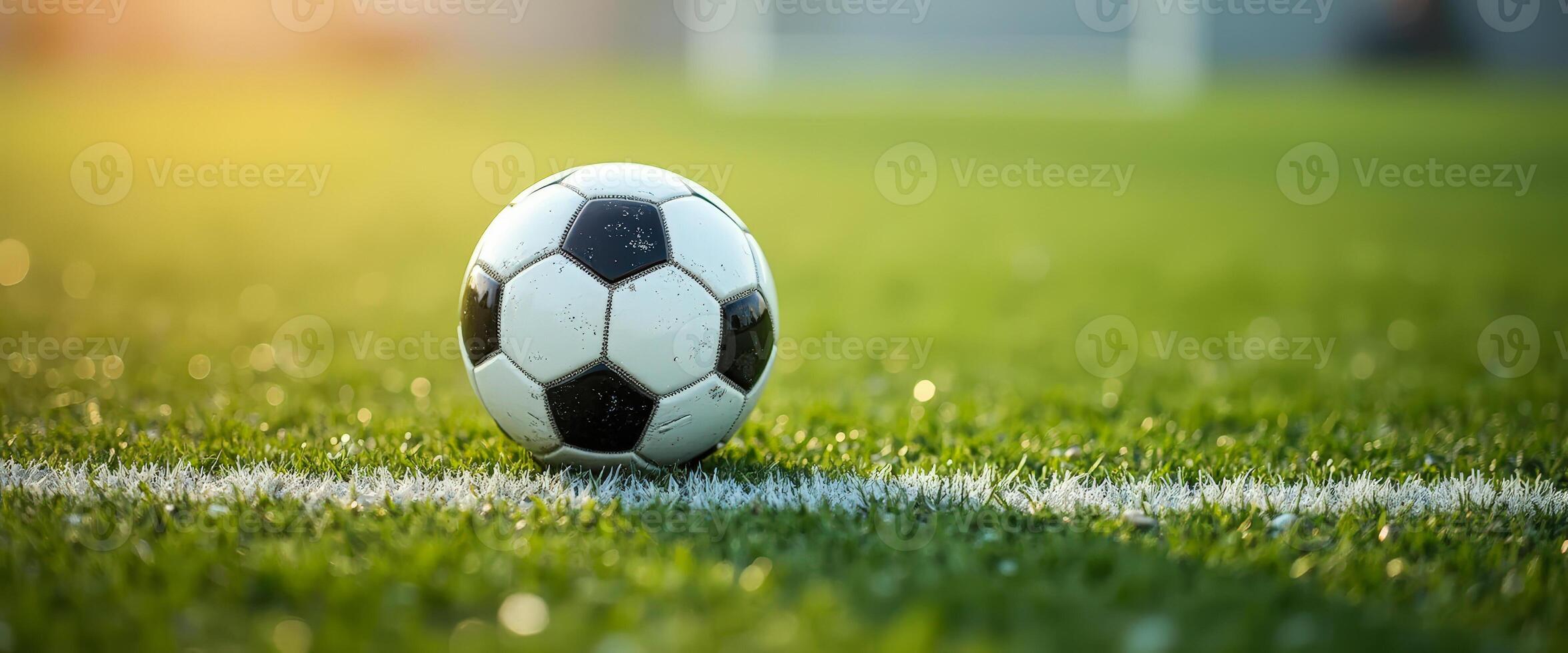 Soccer Ball on the Sidelines photo