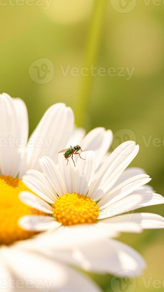 Fly on a Daisy photo