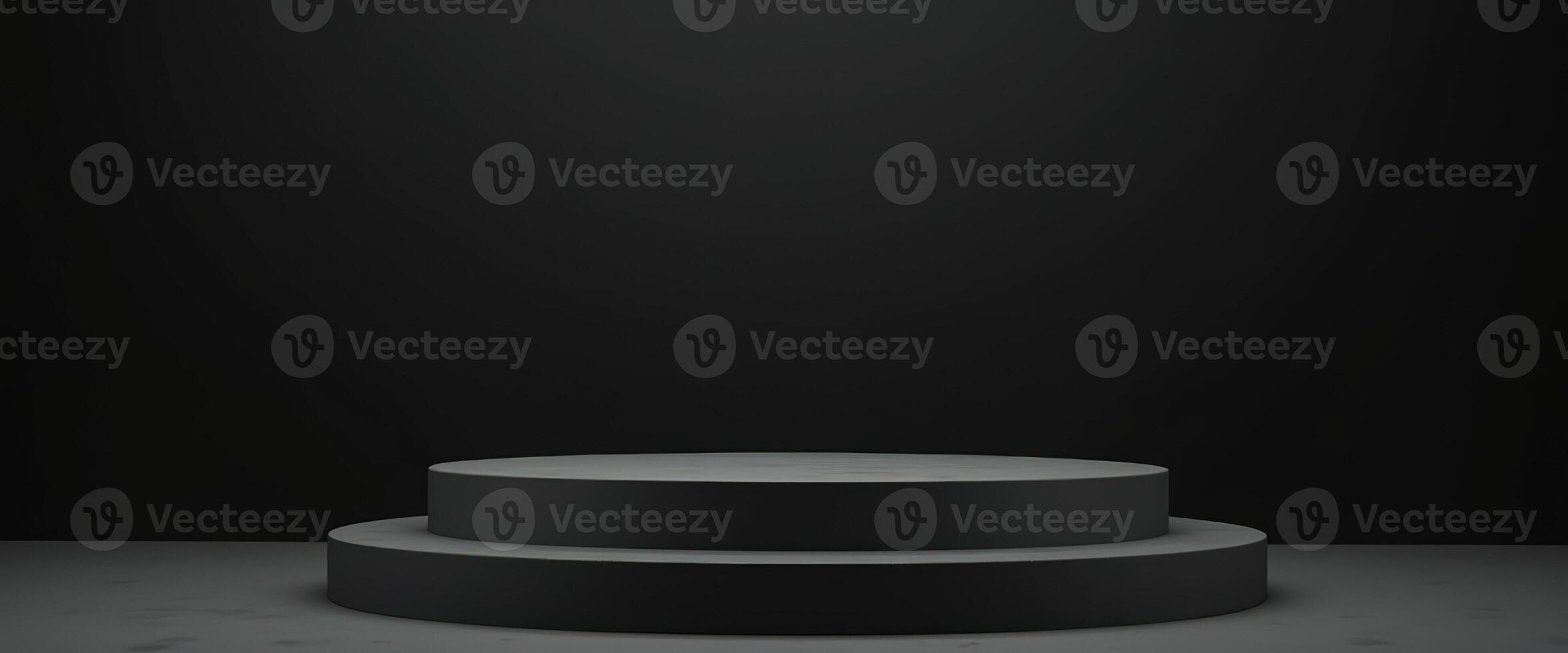 Black Minimalist Product Display Stand photo