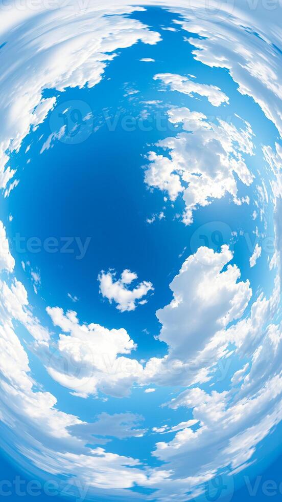 Blue sky with clouds photo