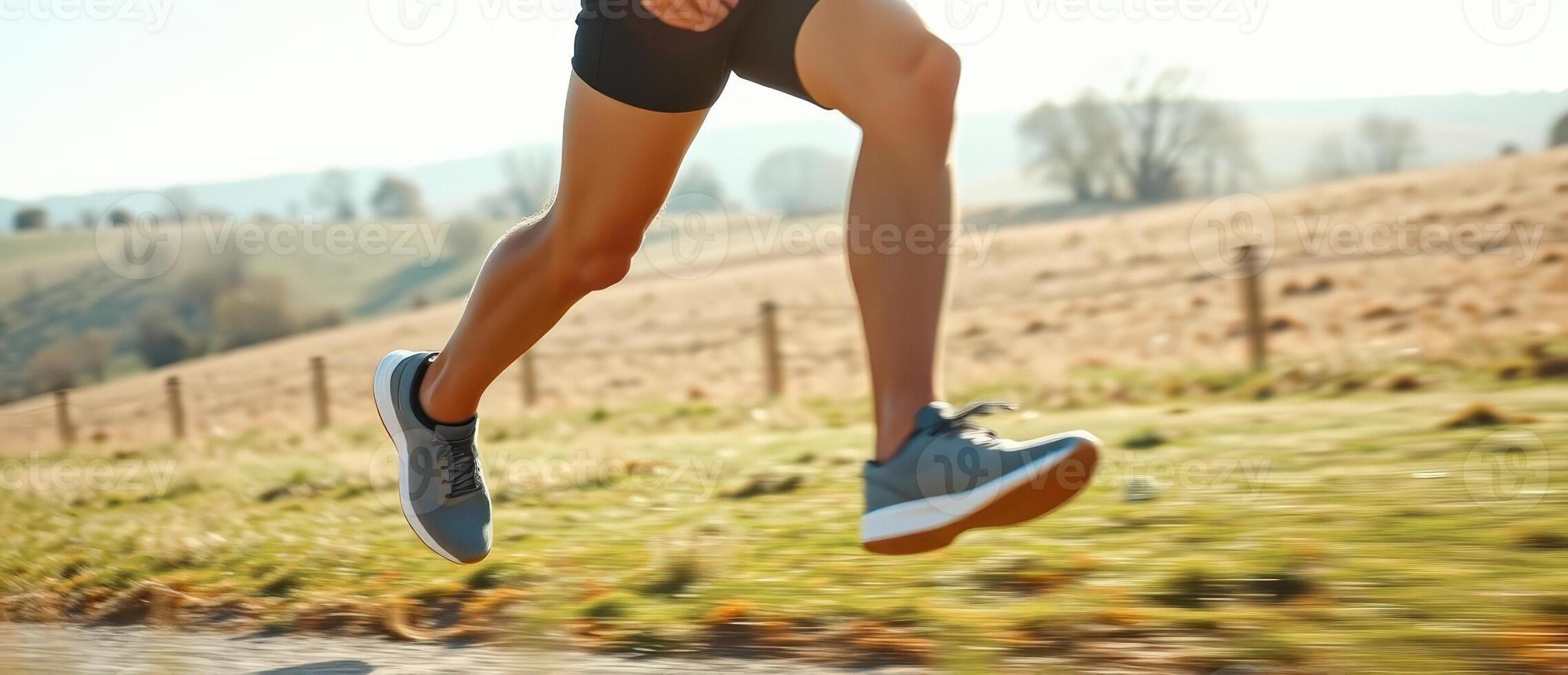 Runner's Legs in Motion photo