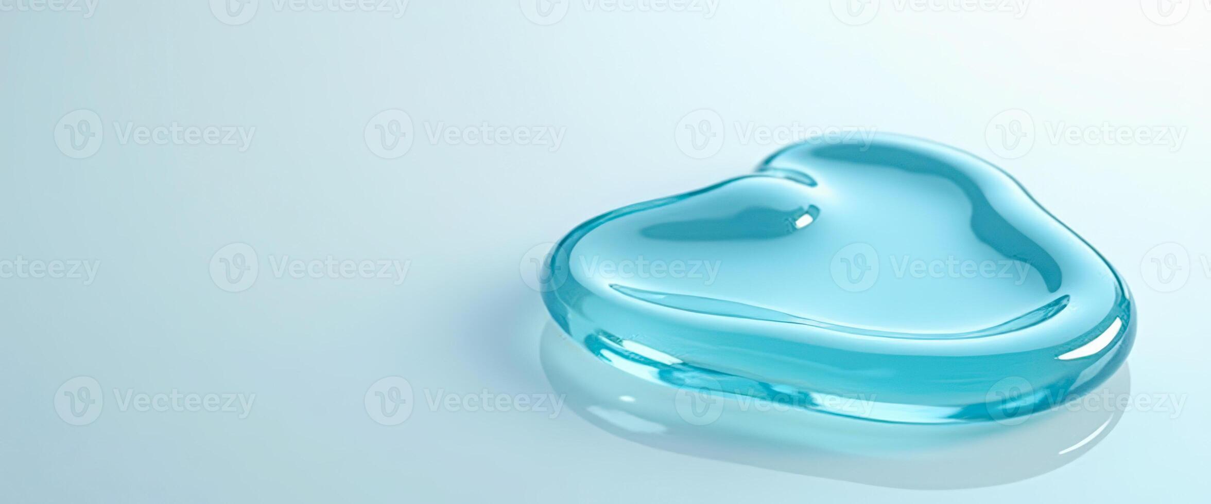 Abstract Blue Liquid Droplet photo