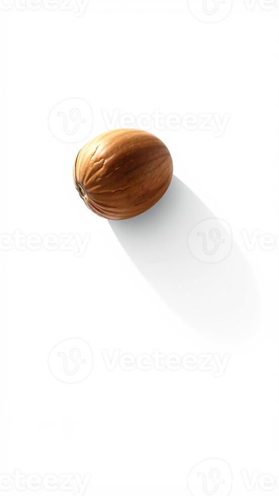 Single Acorn on White Background photo