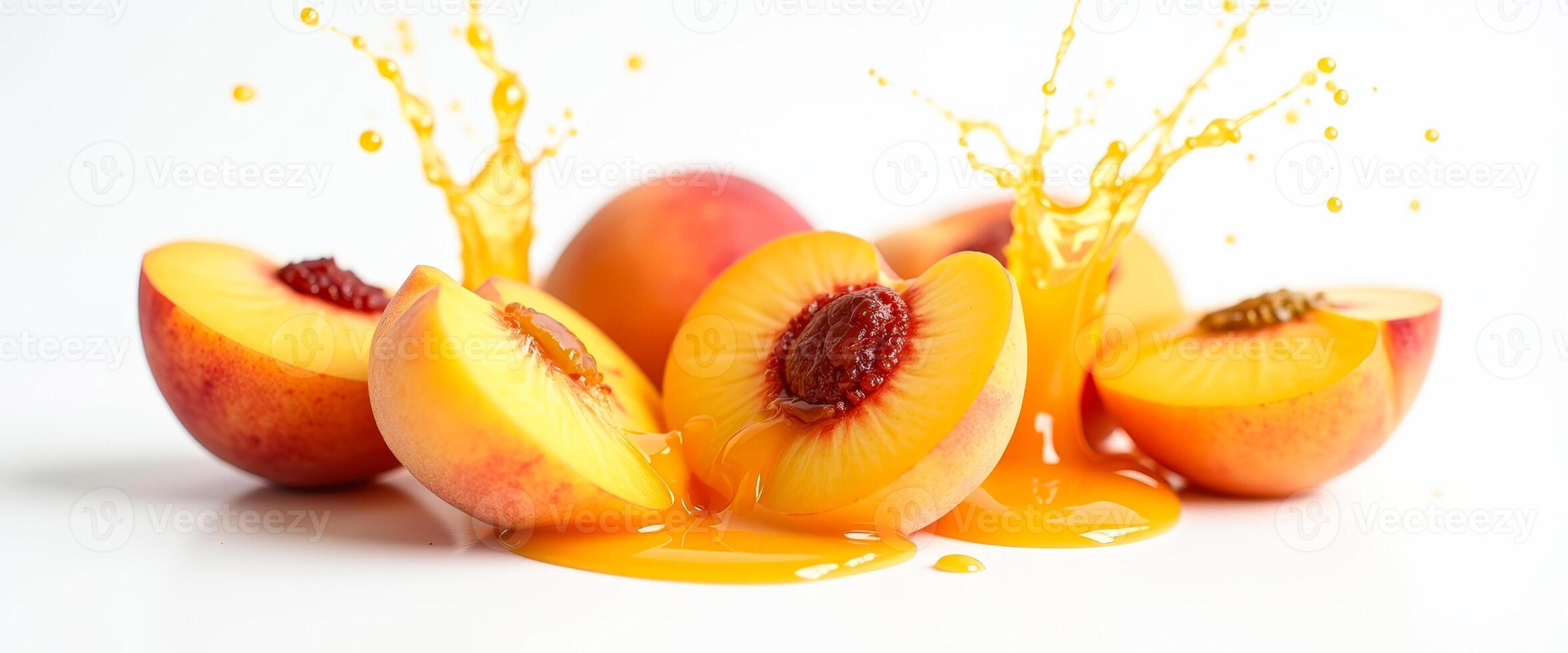 Peach Juice Splash photo