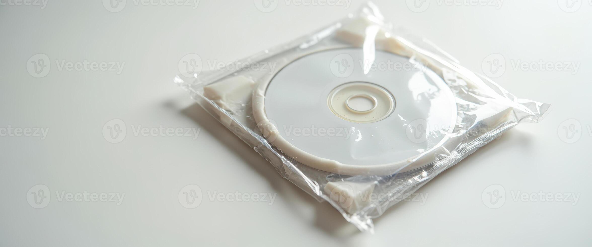 Blank CD in Plastic Packaging photo