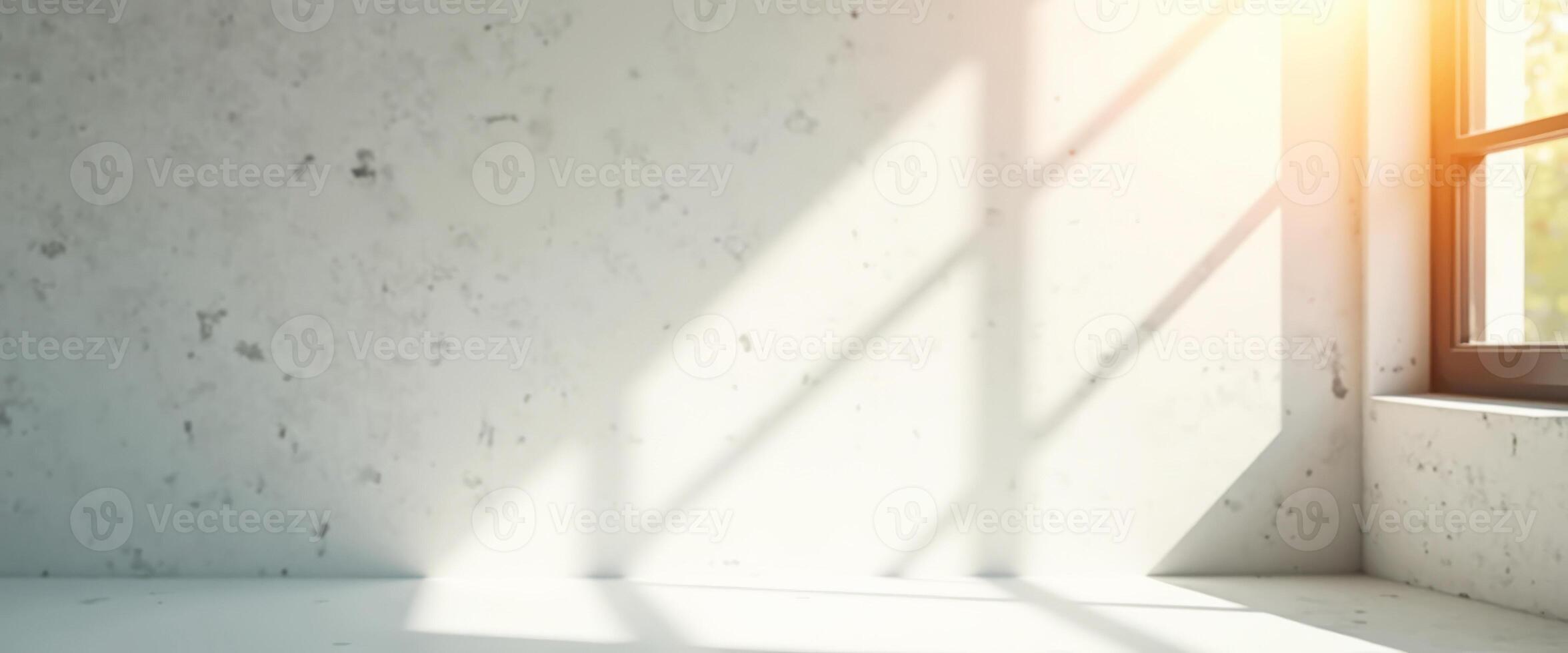Minimalist Interior with Light Streaming Through Window photo