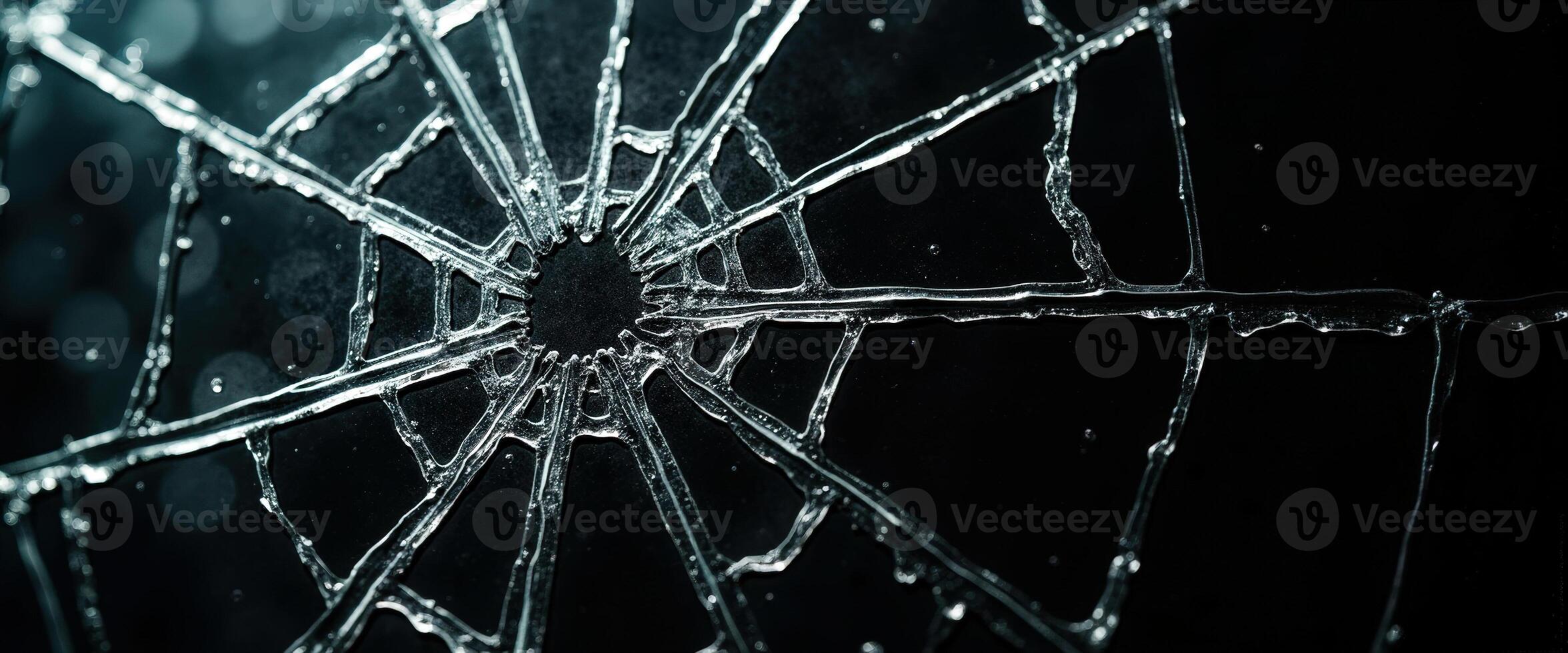 Broken Glass Macro photo