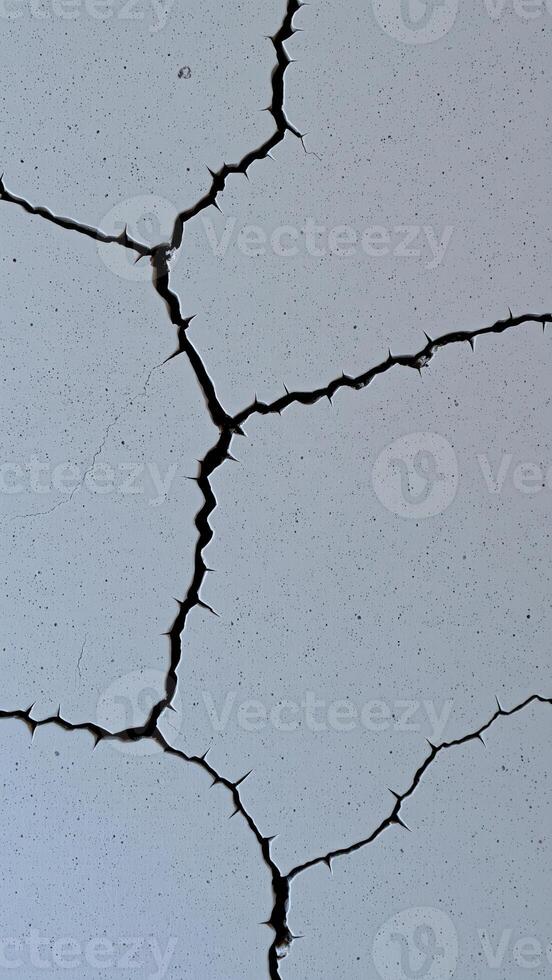 Cracked Concrete Wall photo