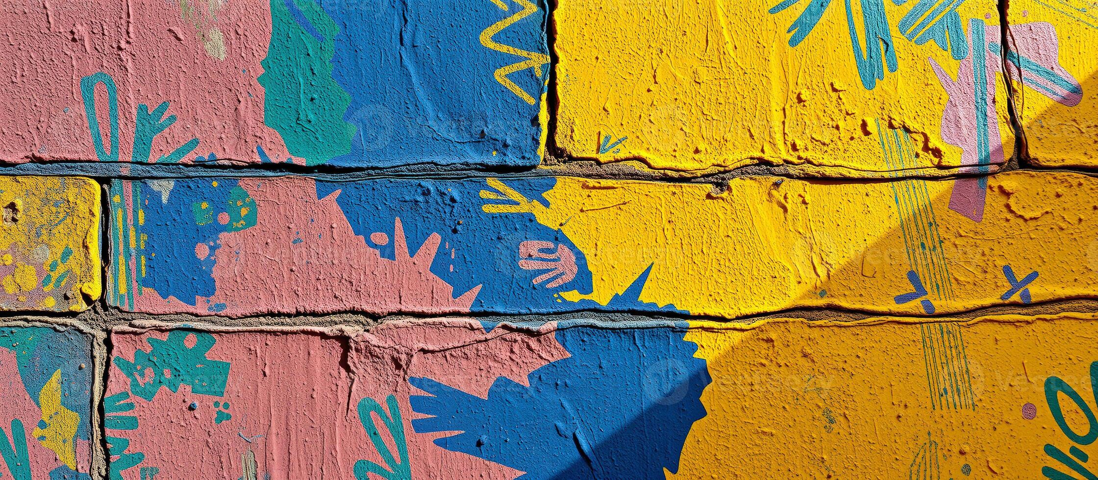 Abstract Graffiti Wall Art photo