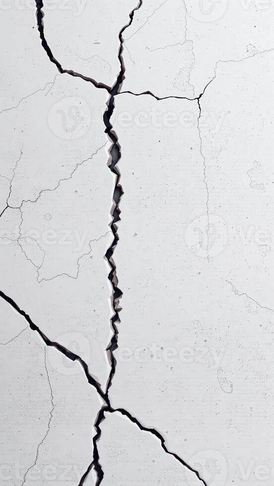 Crack in Concrete Wall photo