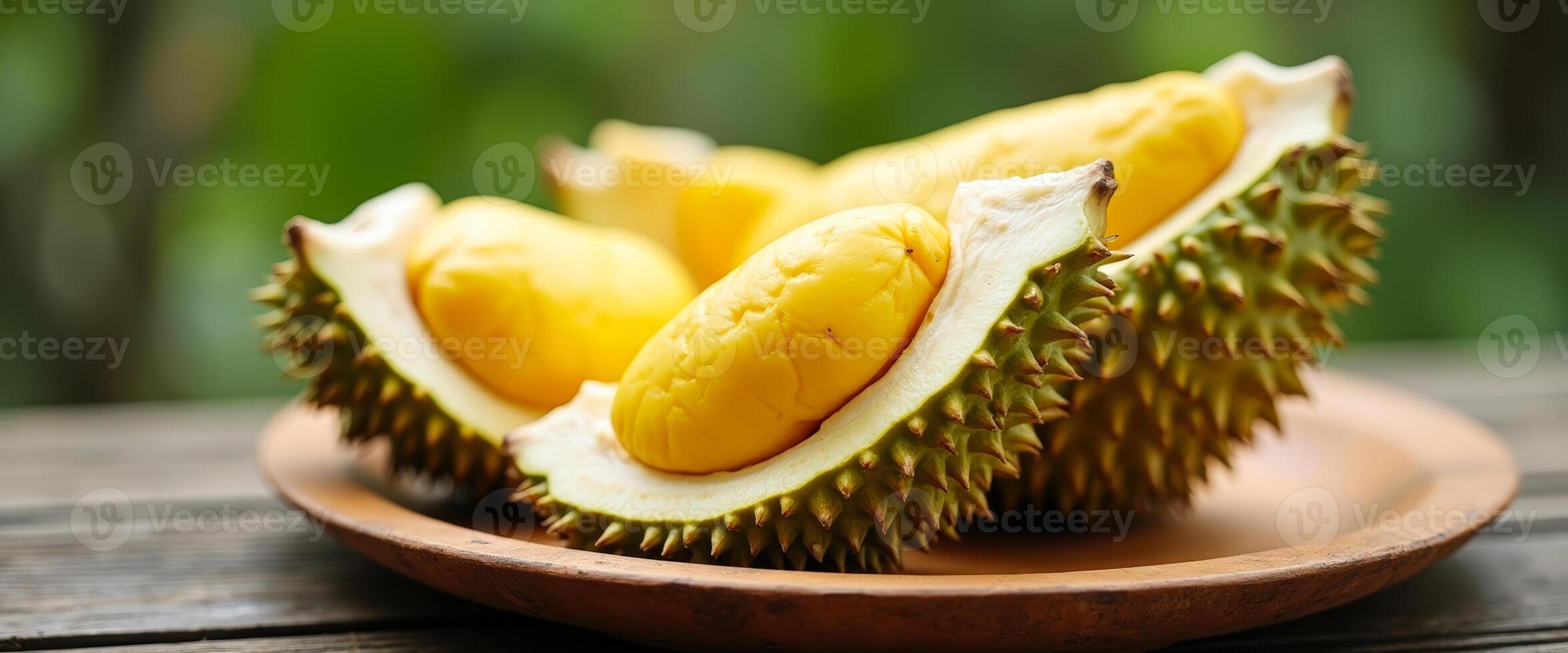 Durian Fruit Closeup photo