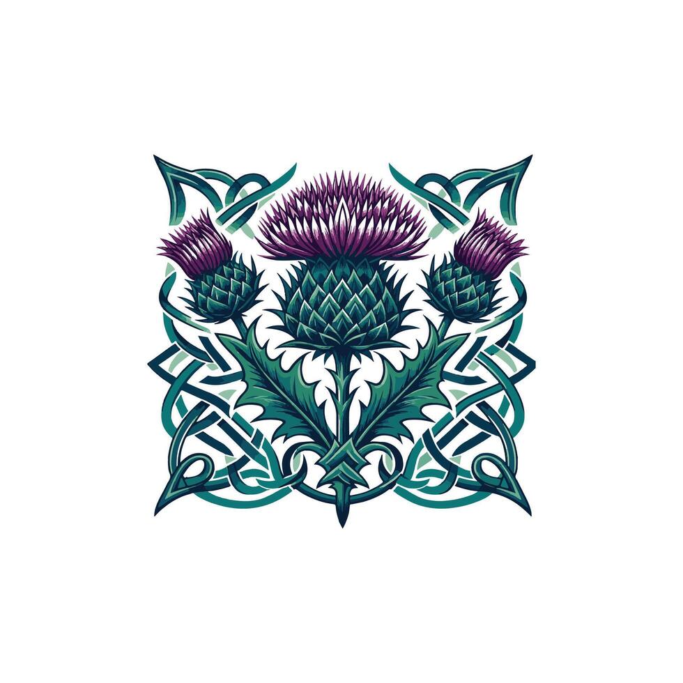 Thistle, thistle, thistle, thistle, thistle, thistle, th vector