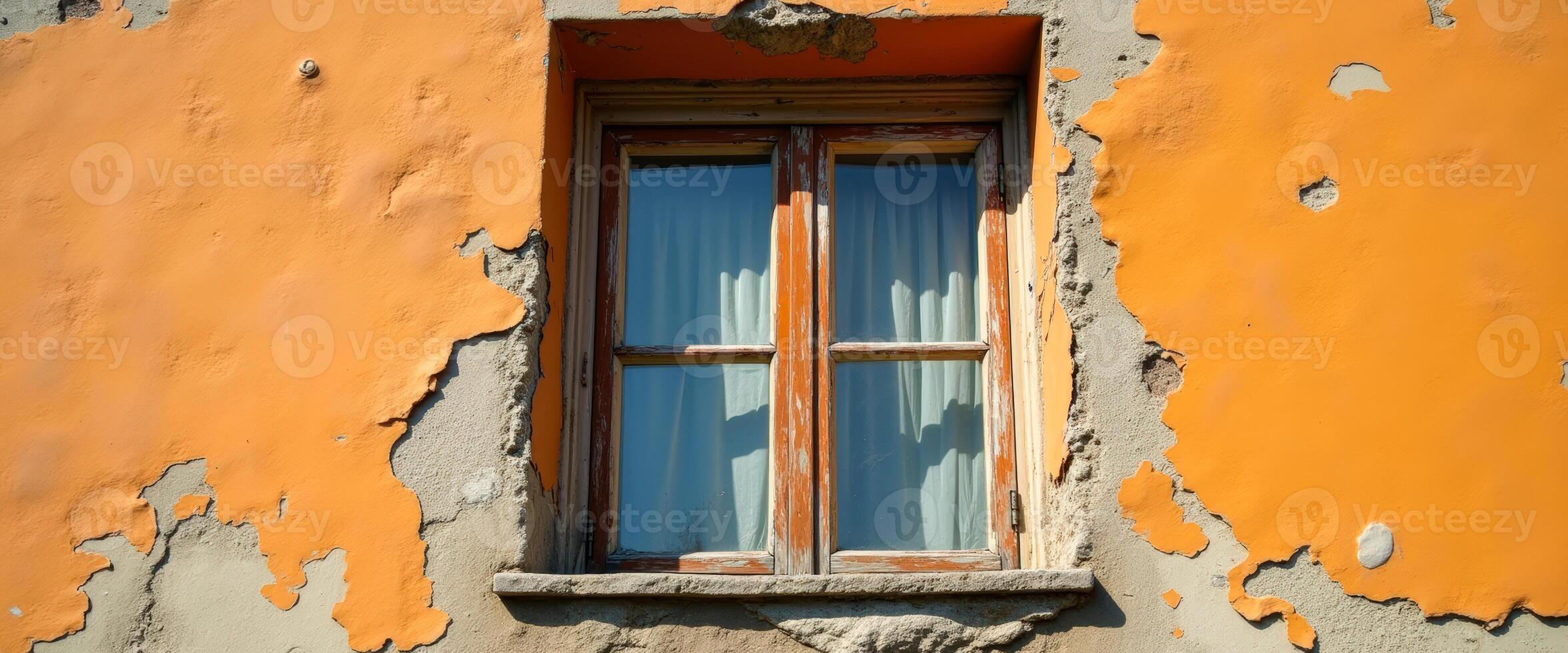 Peeling Paint and a Window photo