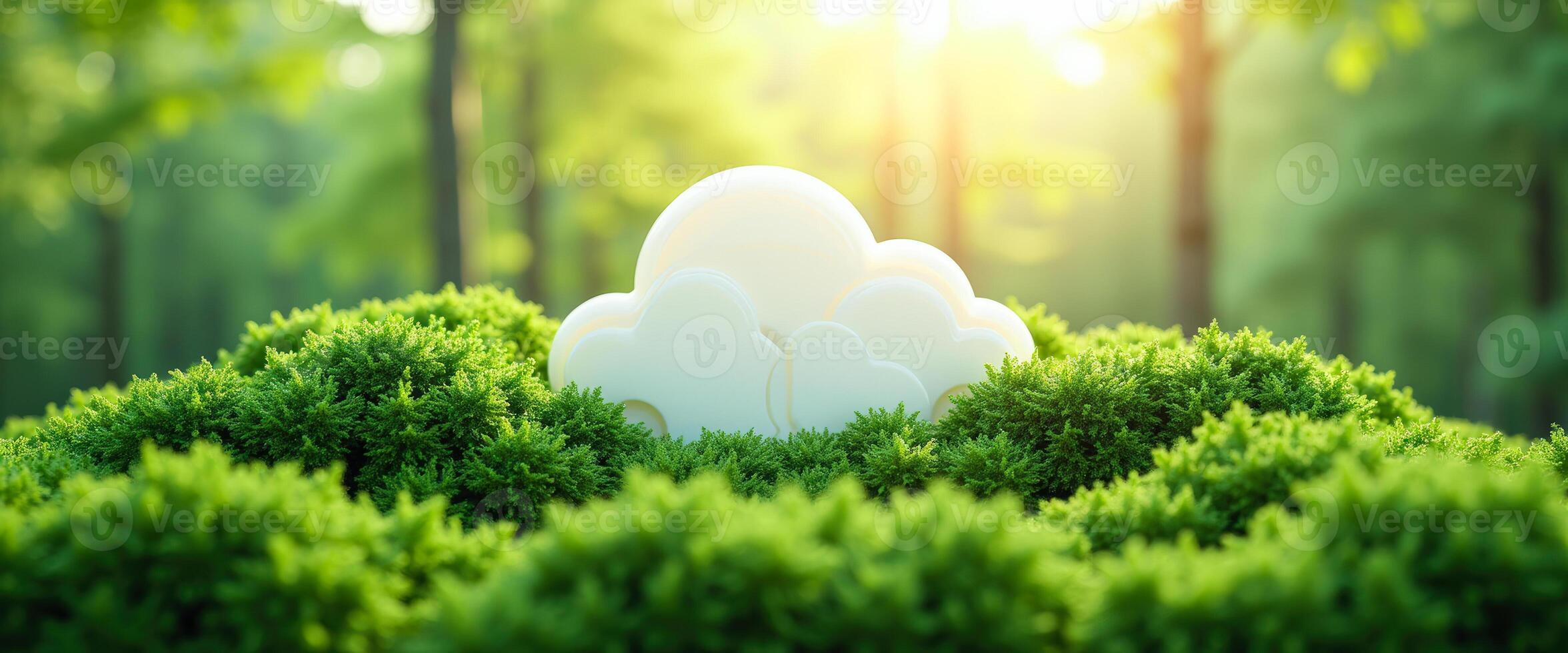Cloud Computing in a Green Forest photo