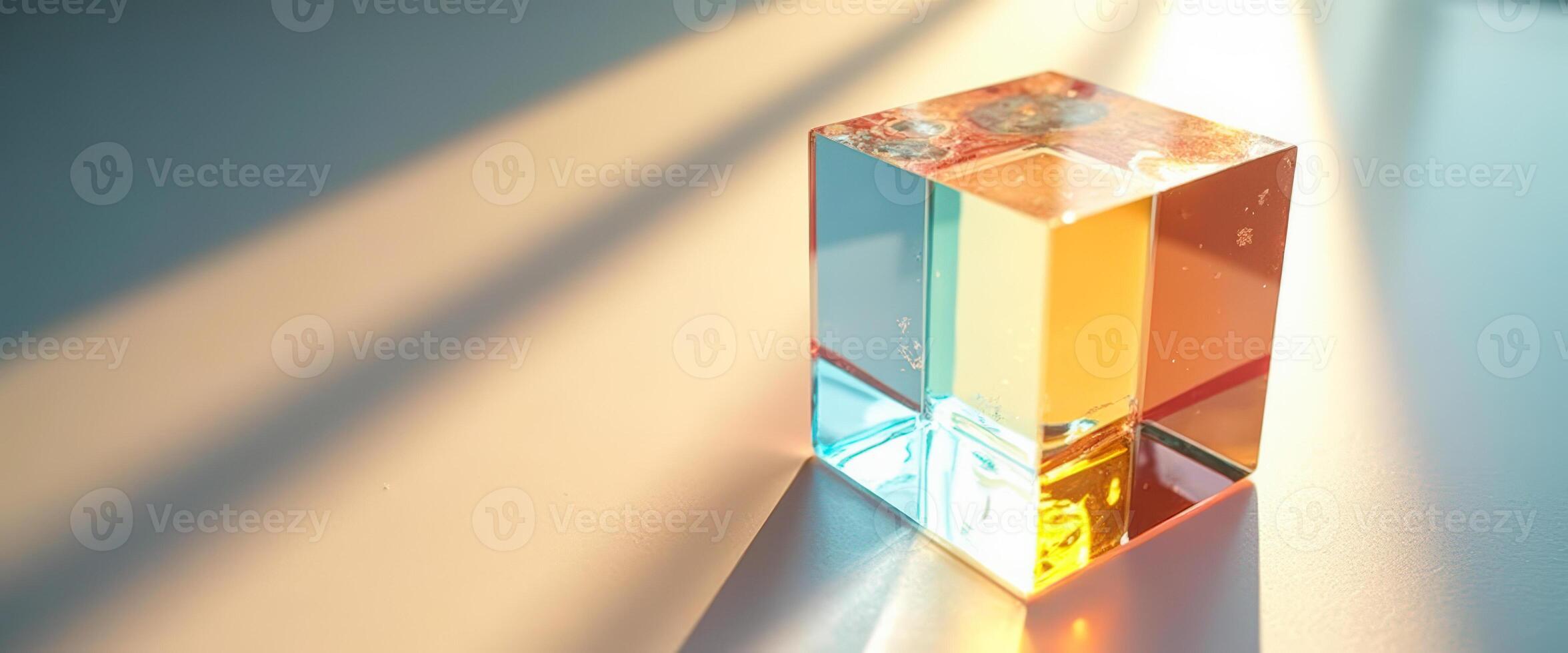 Glass Cube in Light photo
