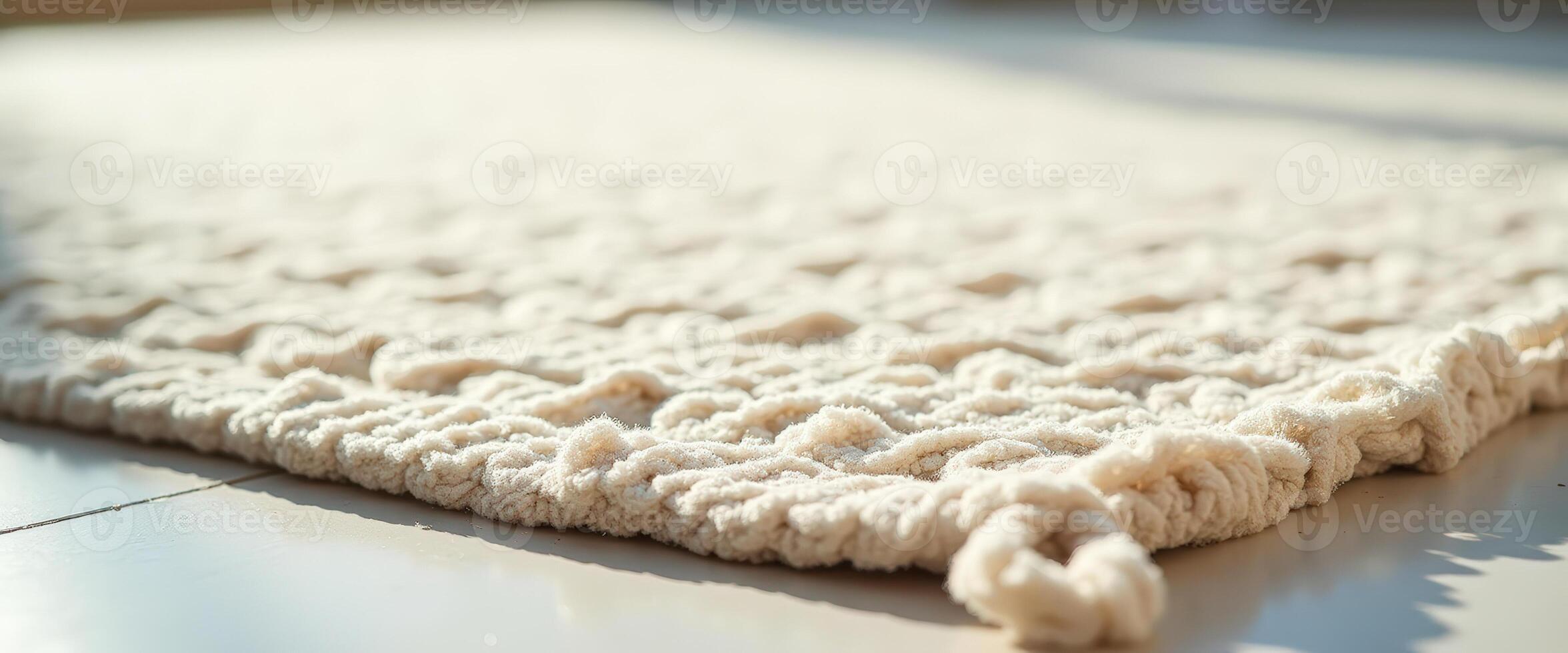 Soft White Knit Fabric with a Light and Airy Texture photo