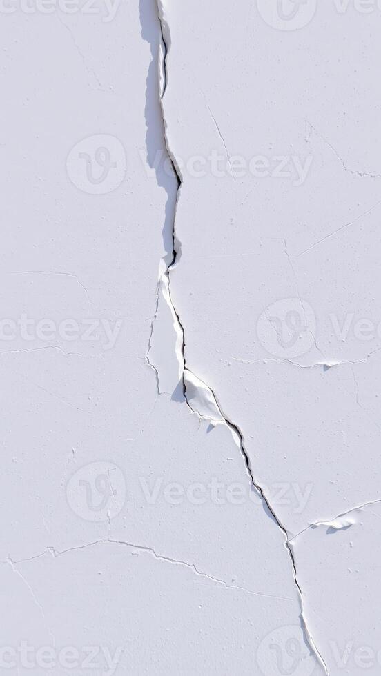 White Cracked Wall Texture photo