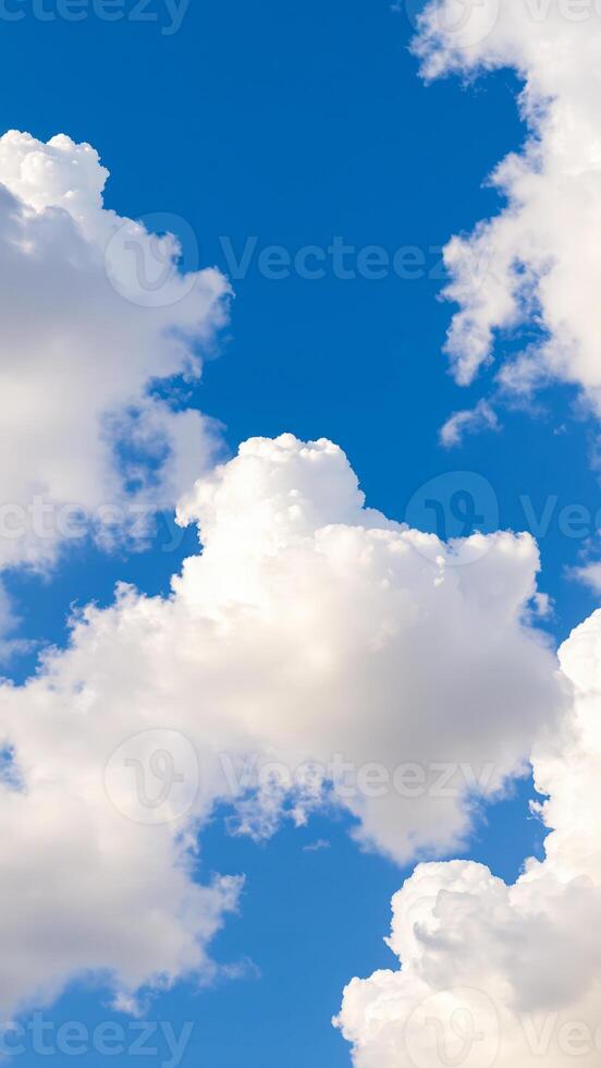 Blue Sky and White Clouds photo