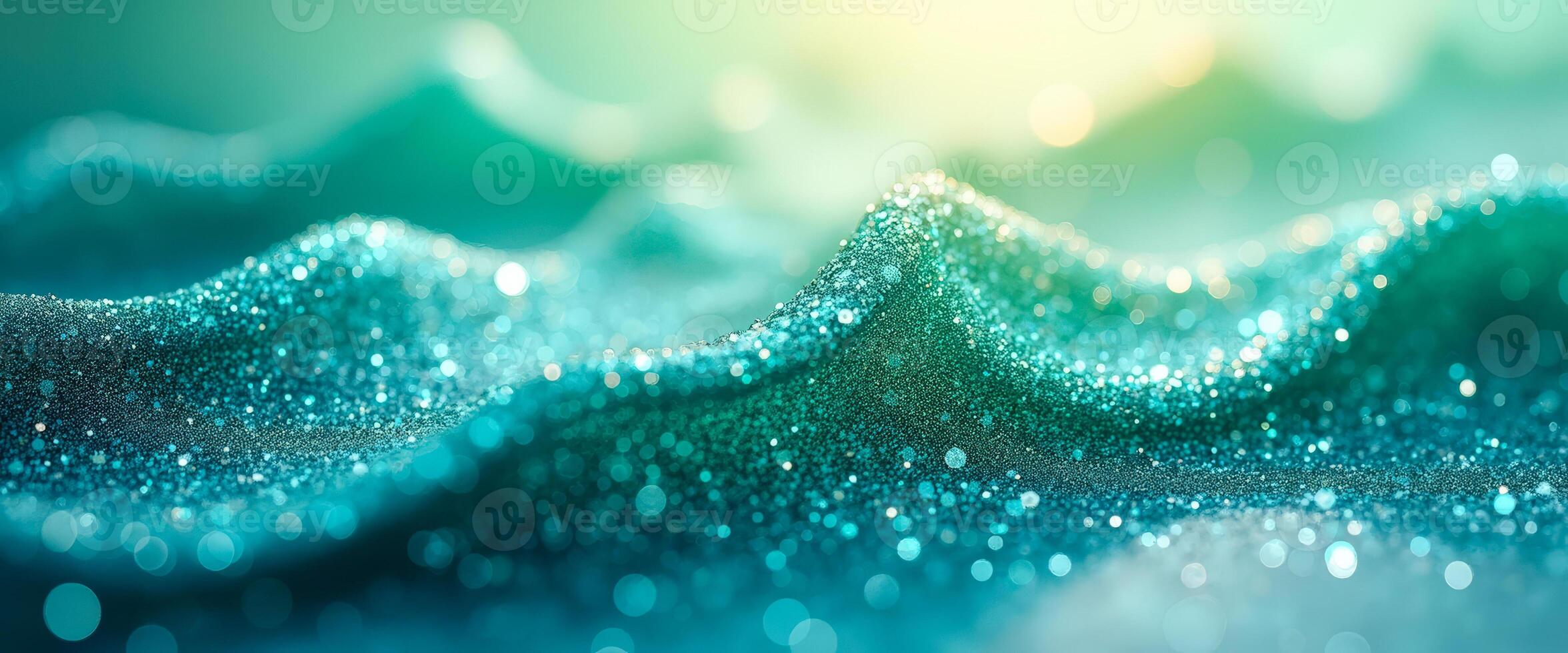 Abstract Teal Glitter Background photo