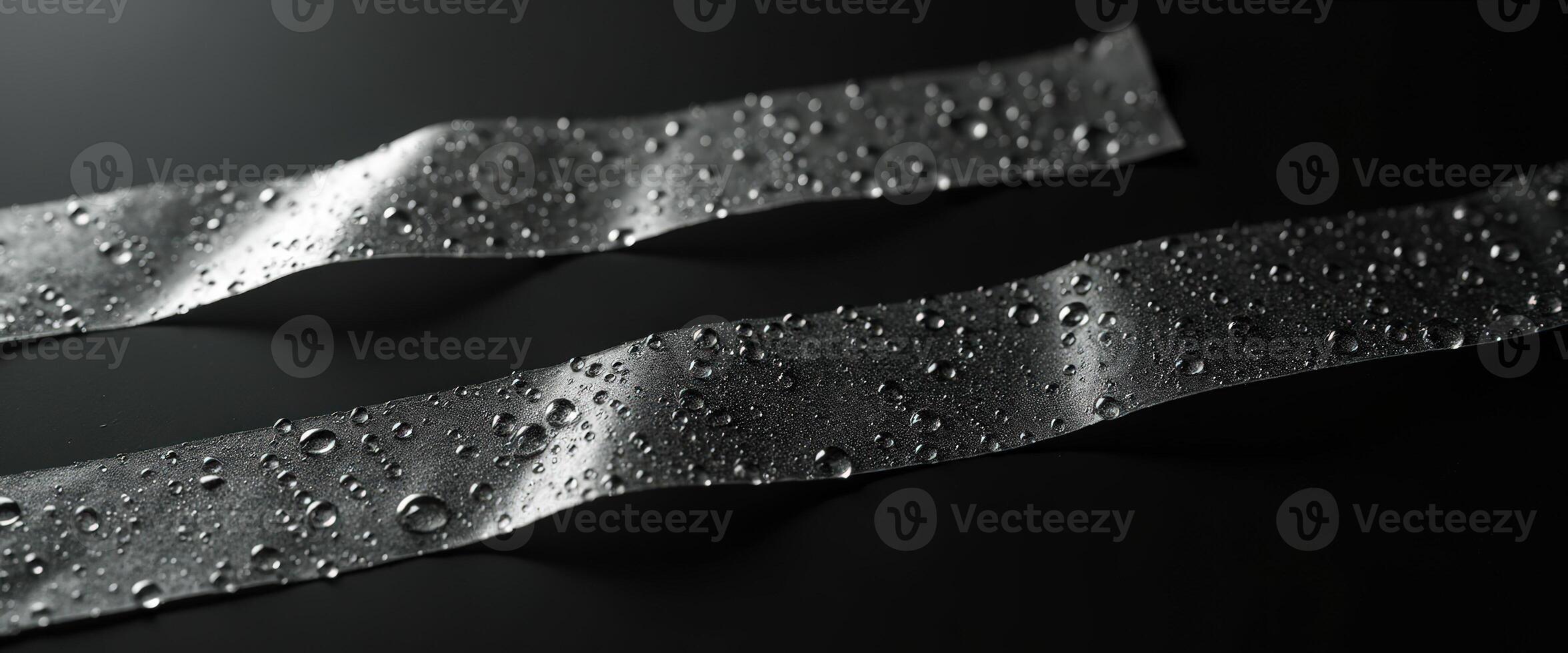 Water Droplets on Transparent Tape photo